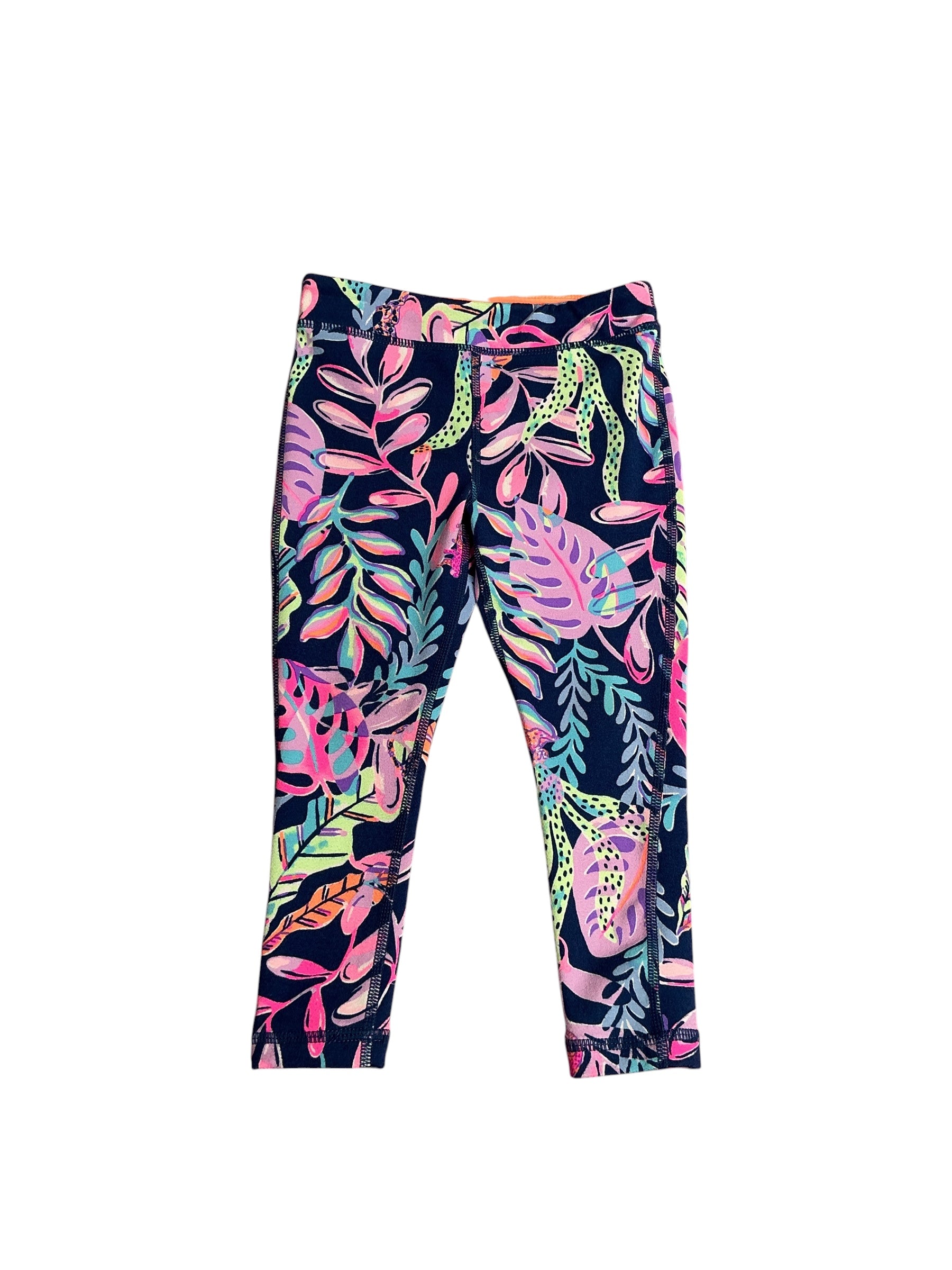 Lilly Pulitzer- Girls Weekender Legging Oyster Bay Navy Seen And Herd Size XS(2-3)