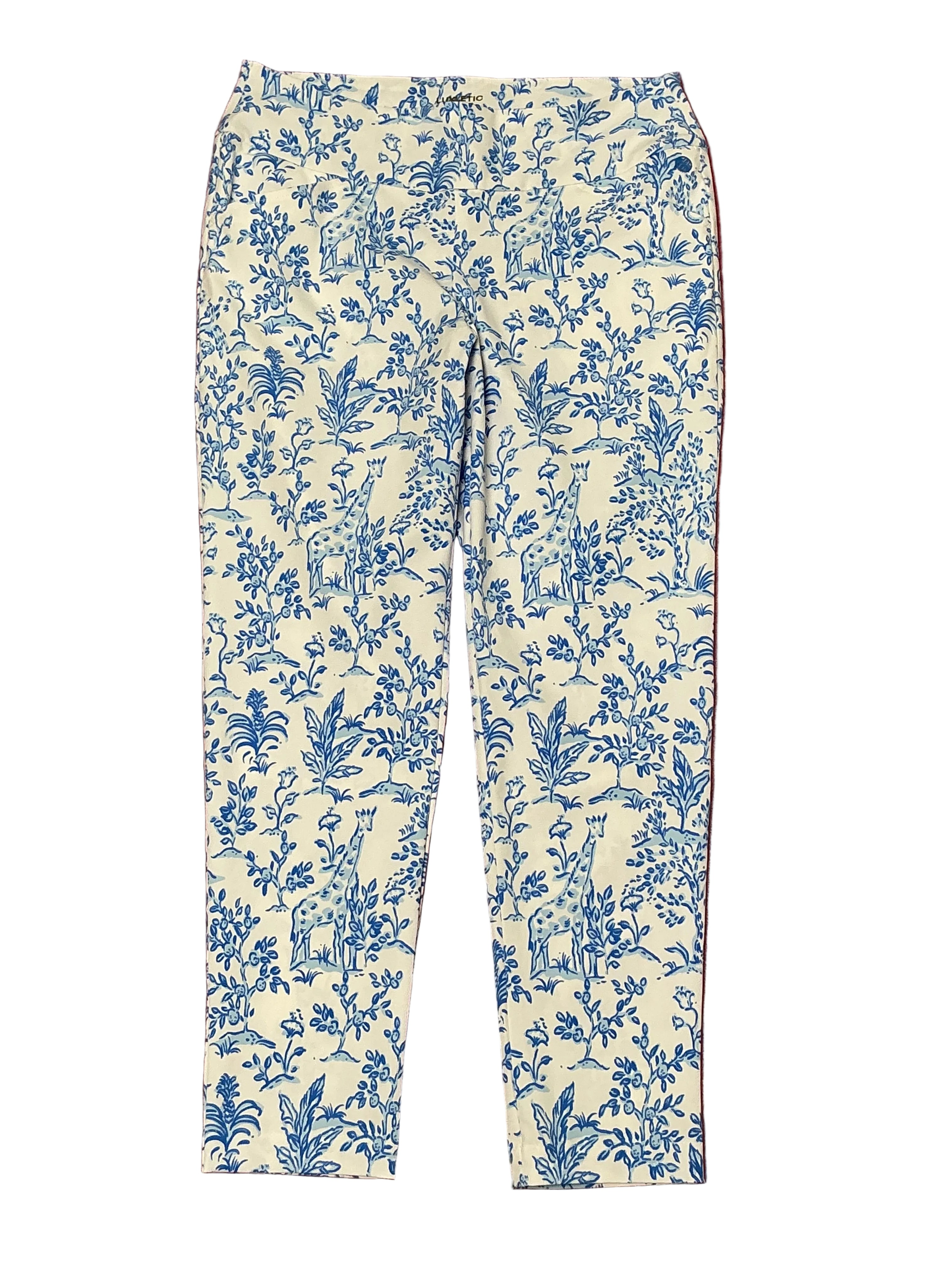 Lilly Pulitzer NWT - Luxletic 28” Corso Pant UPF 50+ - Resort White Tall Tales Golf - Size 12