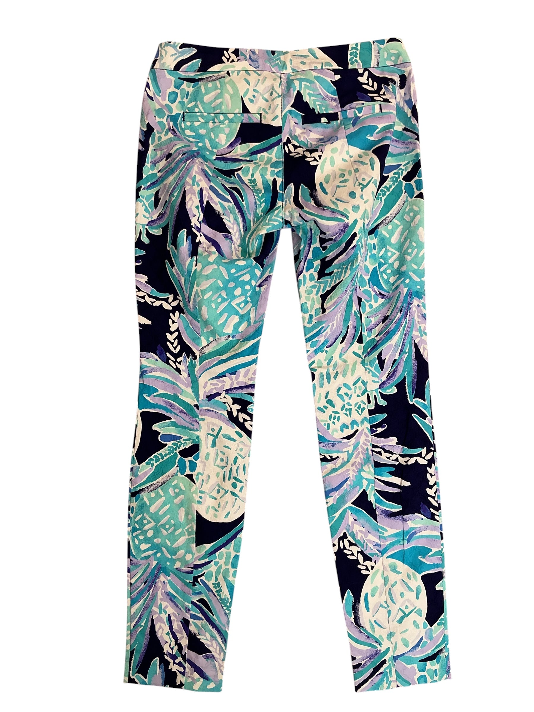 Lilly Pulitzer NWT Kelly Skinny Ankle Pants Bright Navy Alotta Colada - Size 0
