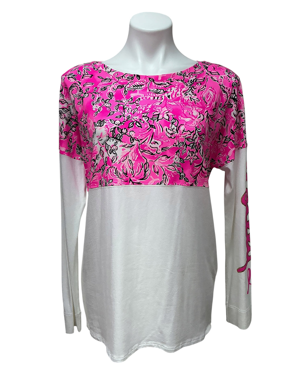 Lilly Pulitzer NWT Finn Top Plumeria Pink PurposefullyPink - Size M