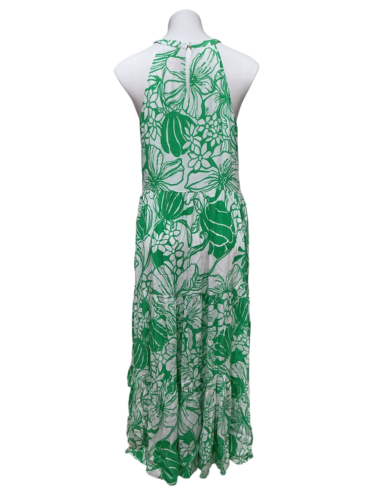Lilly Pulitzer Beccalyn Halter Maxi Dress Spearmint Oversized Kiss My Tulips - Size S