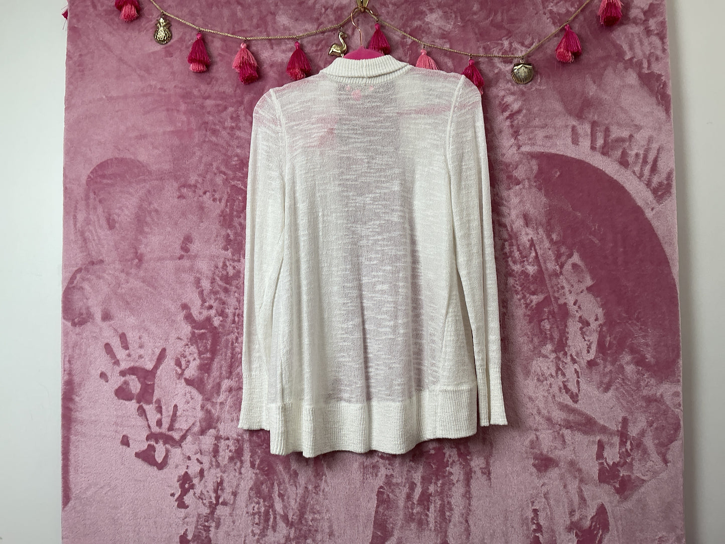 Lilly Pulitzer NWT Amalie Cardigan Resort White  - Size L