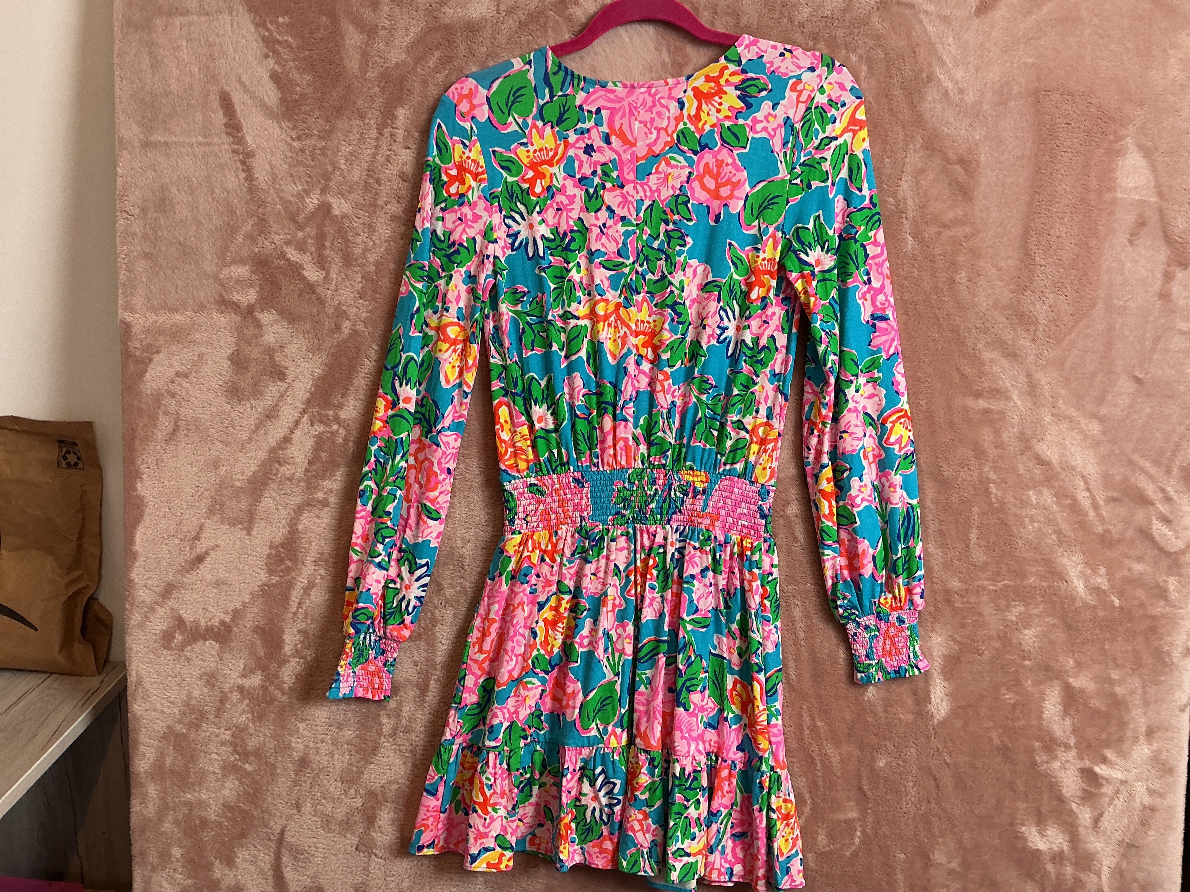 Lilly Pulitzer NWT - Peggy Romper - Multi Rose To The Occasion - Size XS