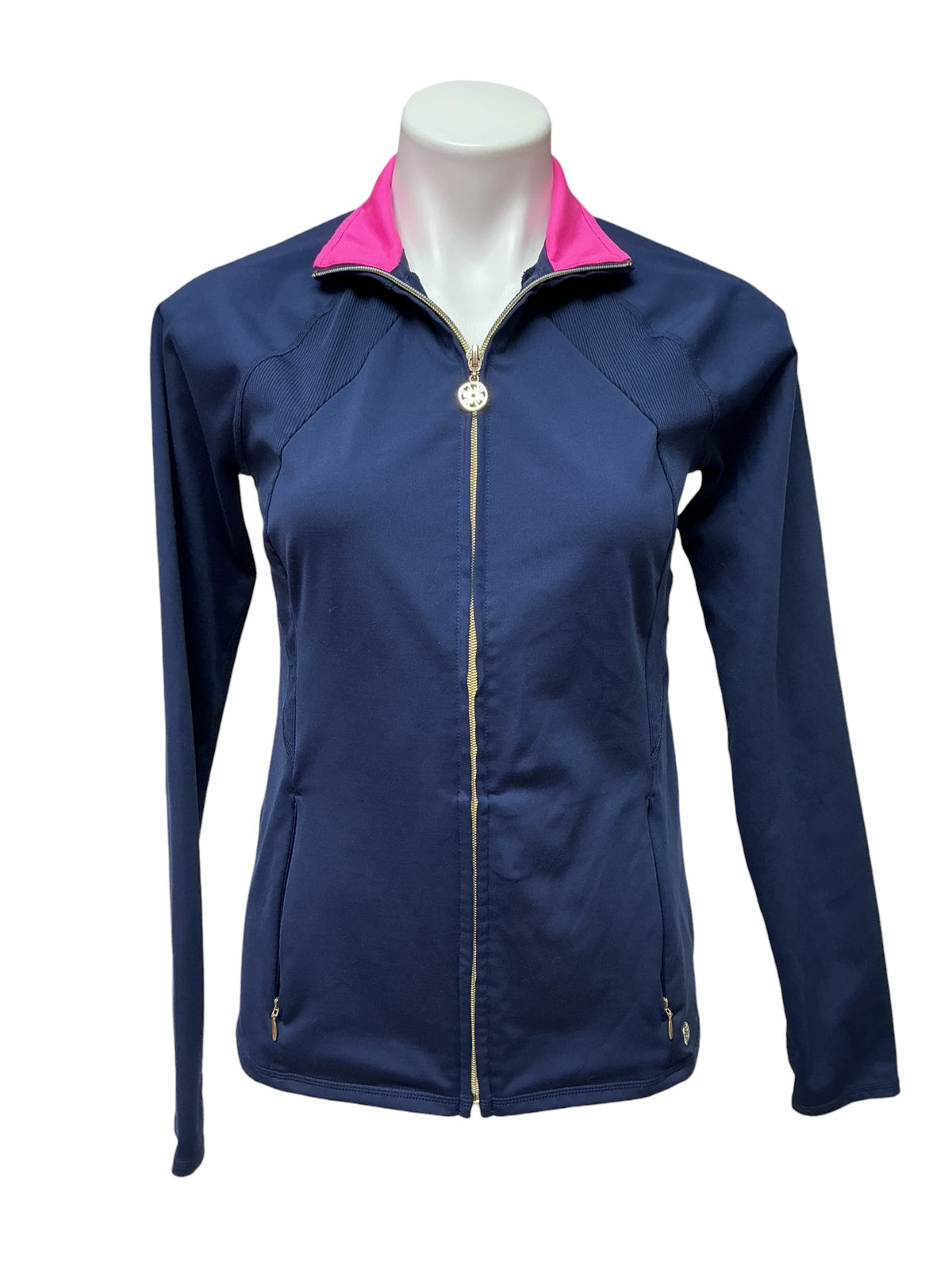 Lilly Pulitzer Luxletic Tennison Full-Zip Jacket True Navy - Size S
