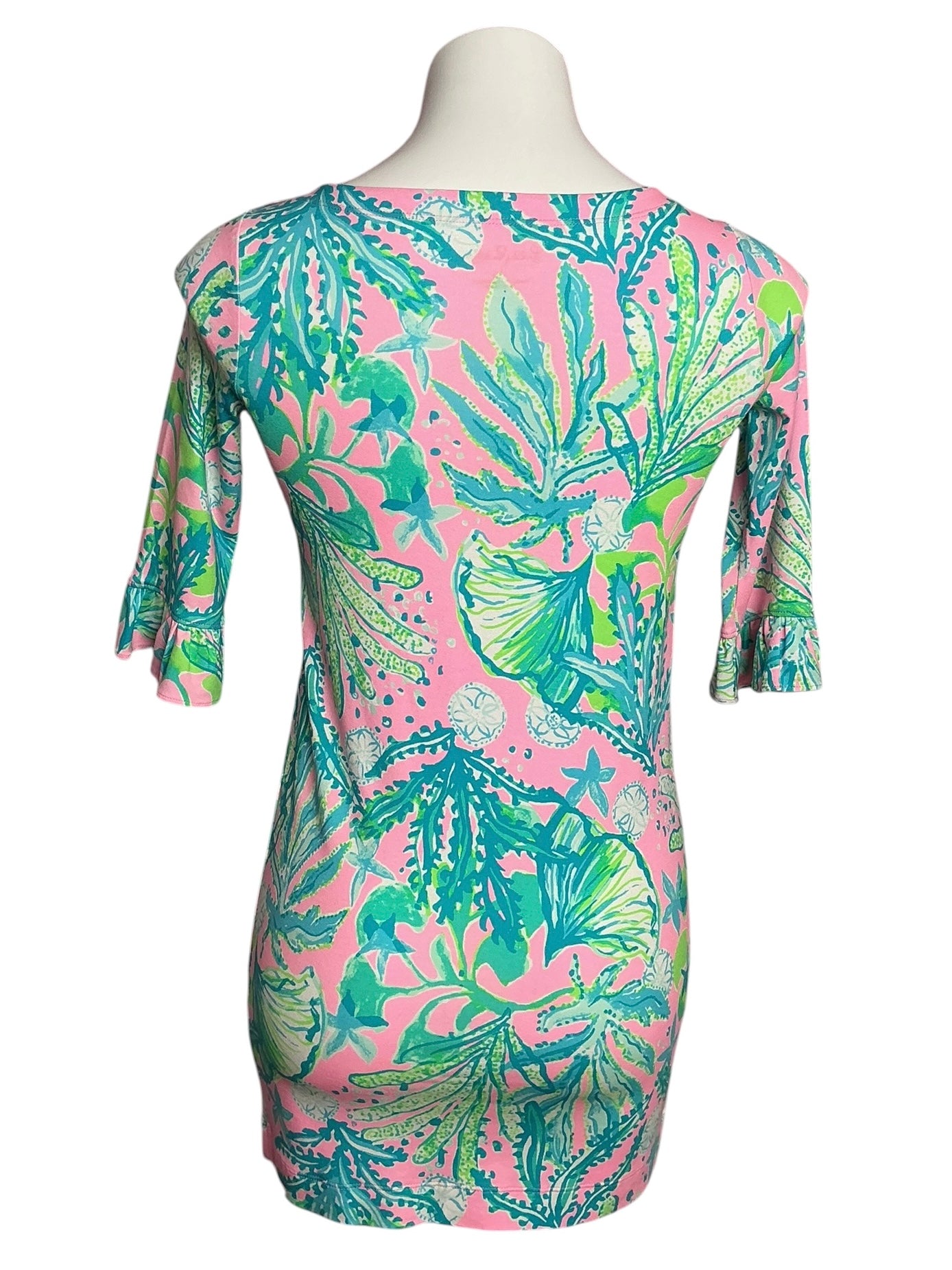 Lilly Pulitzer NWT Girls UPF 50+ Mini Sophie Ruffle Mandevilla Baby Hip Nautic - Size L (8-10)