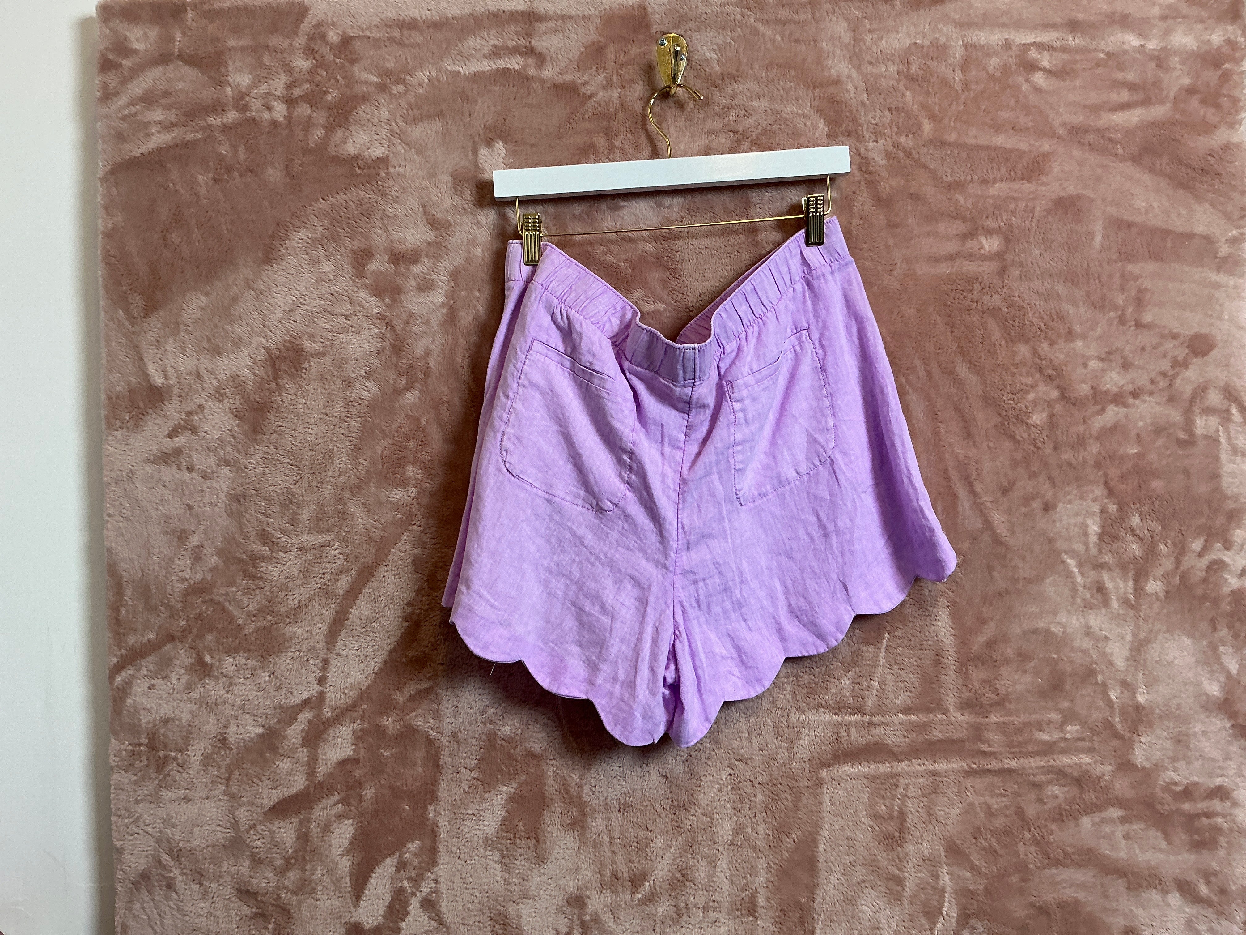 Lilly Pulitzer NWT Brea Linen Short Purple Iris