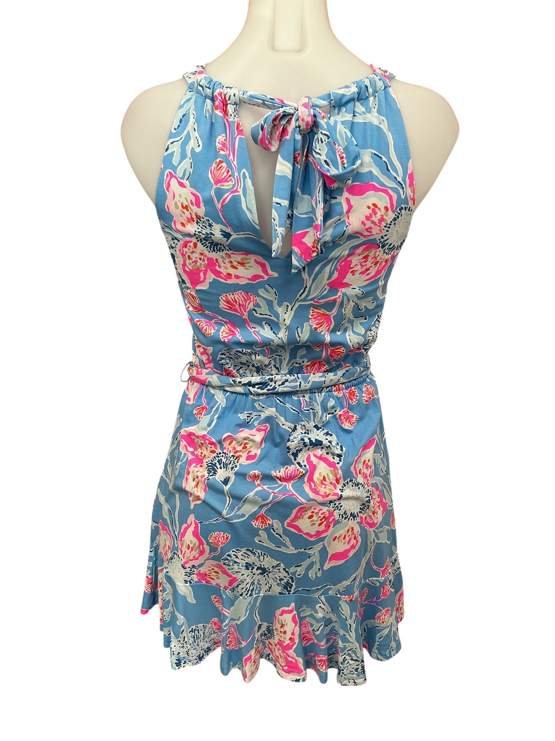 Lilly Pulitzer Camri Halter Romper Multi Bahamian Rhapsody - Size XXS