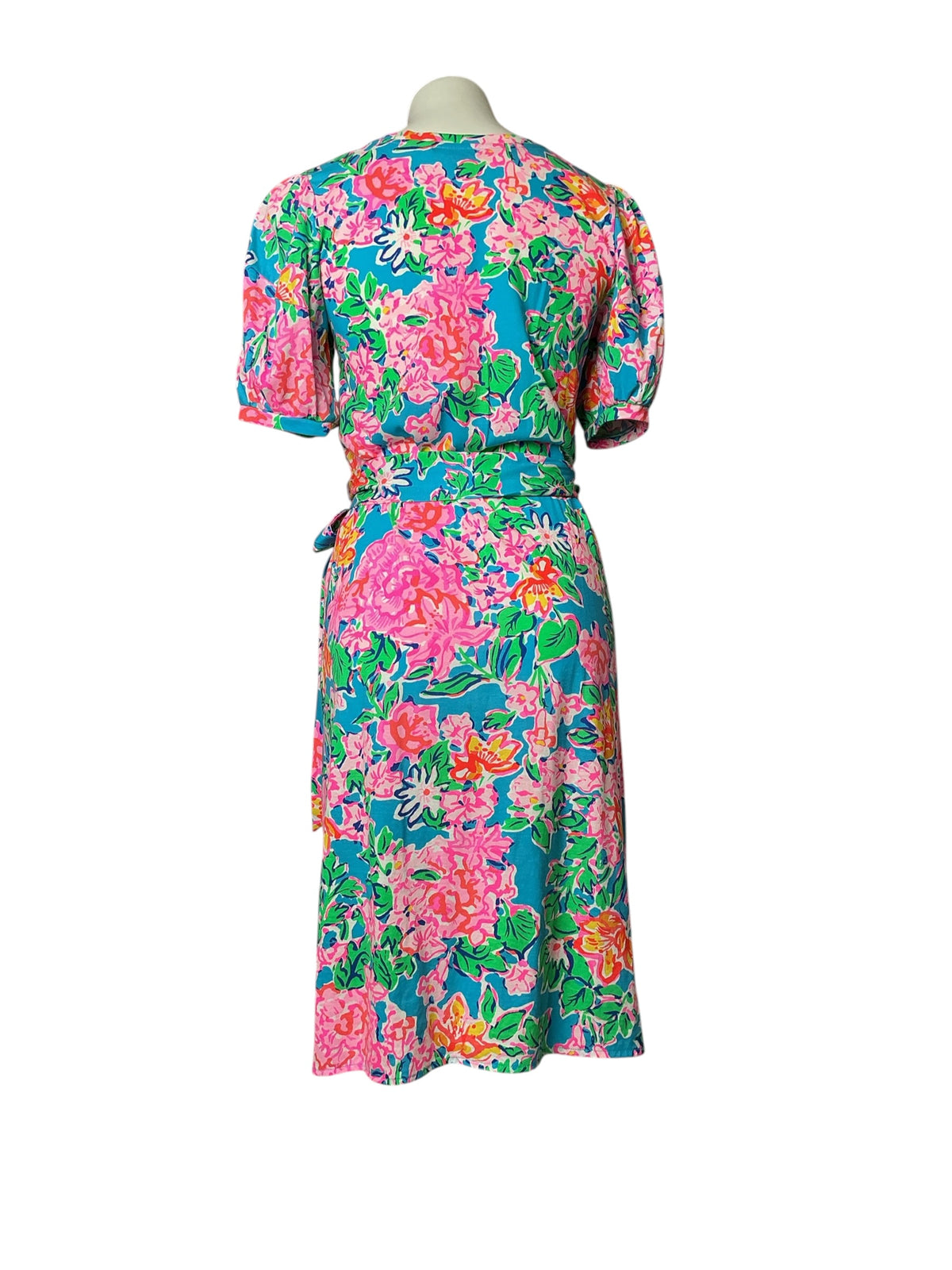 Isolde in Rose To The Occasion Cotton Belted Shift Dress - Size XS