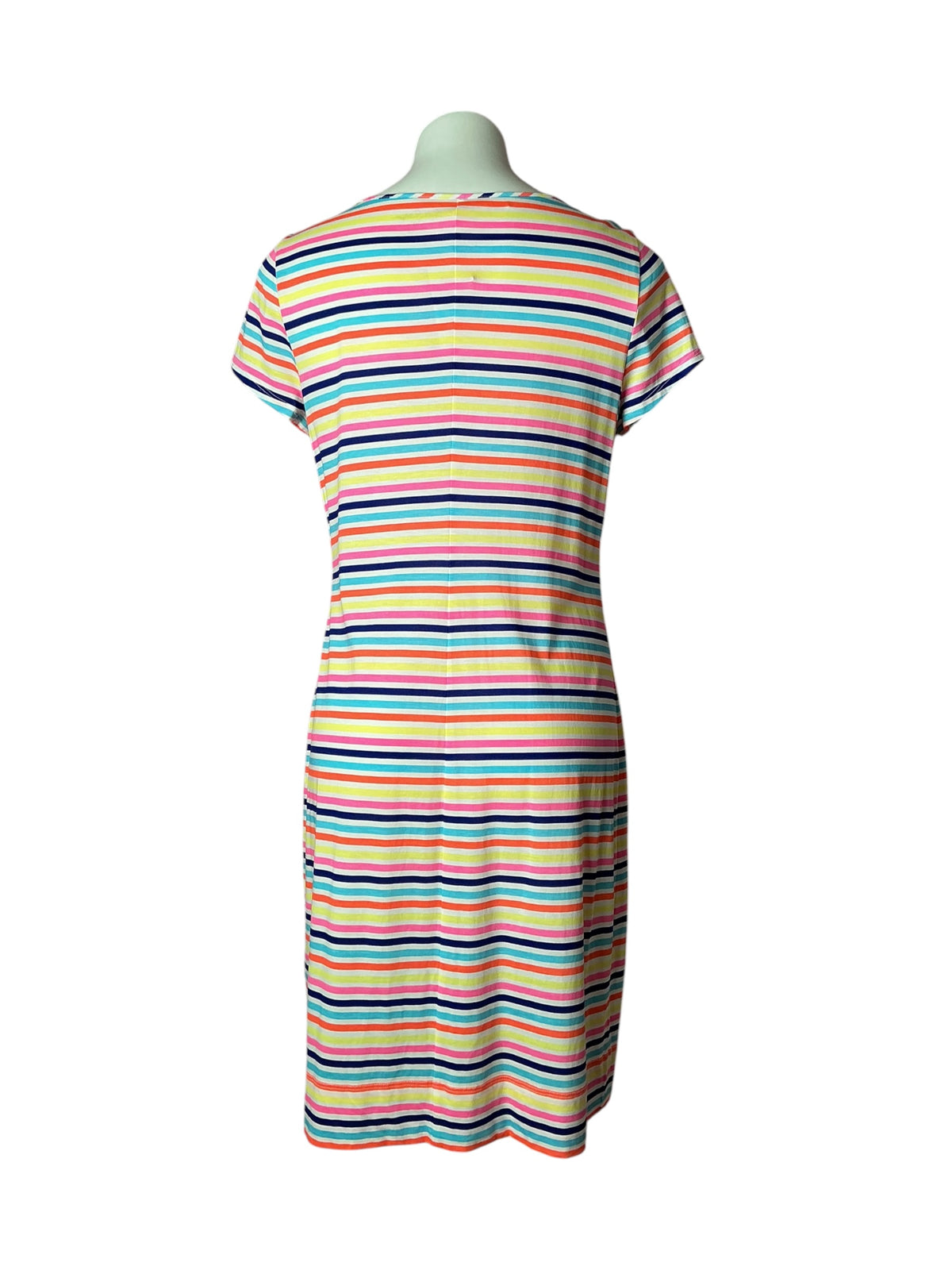 Lilly Pulitzer Short Sleeve Marlowe Dress Multi Island Stripe - Size M
