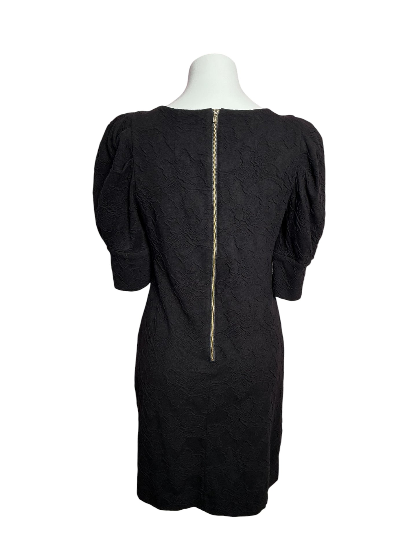 Lilly Pulitzer Knowles Elbow Sleeve Dress Noir Knit Pucker Jacquard - Size M