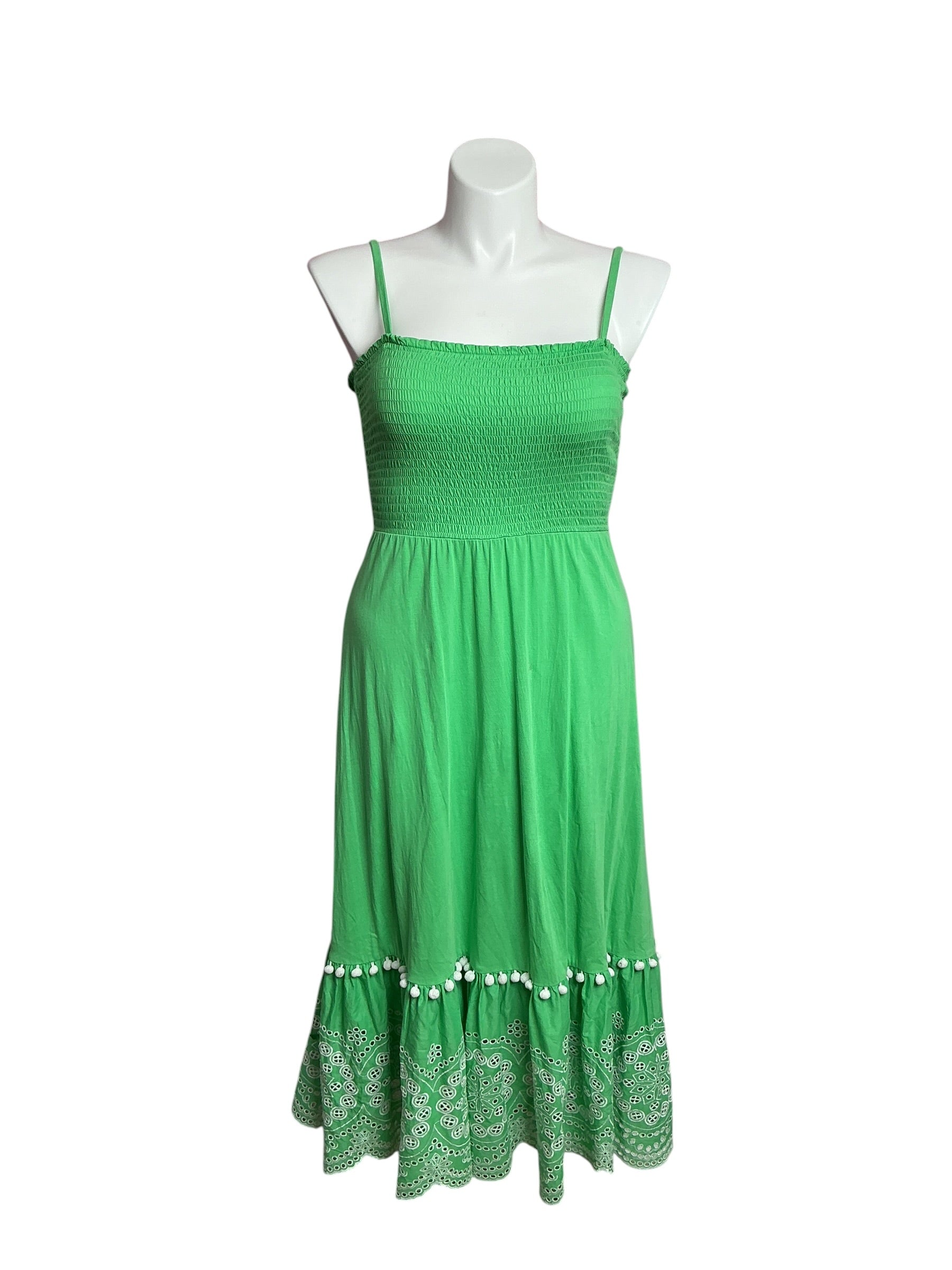 Lilly Pulitzer- Modesto Stocked Midi Dress Cabana Green Size L