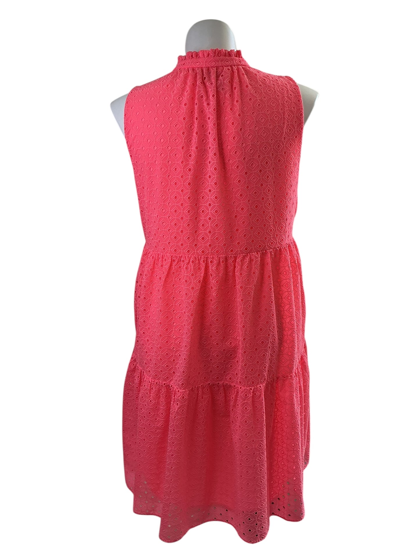 Lilly Pulitzer Novella Dress - Lilly’s Coral Mini Medallion Chiffon - Size XL