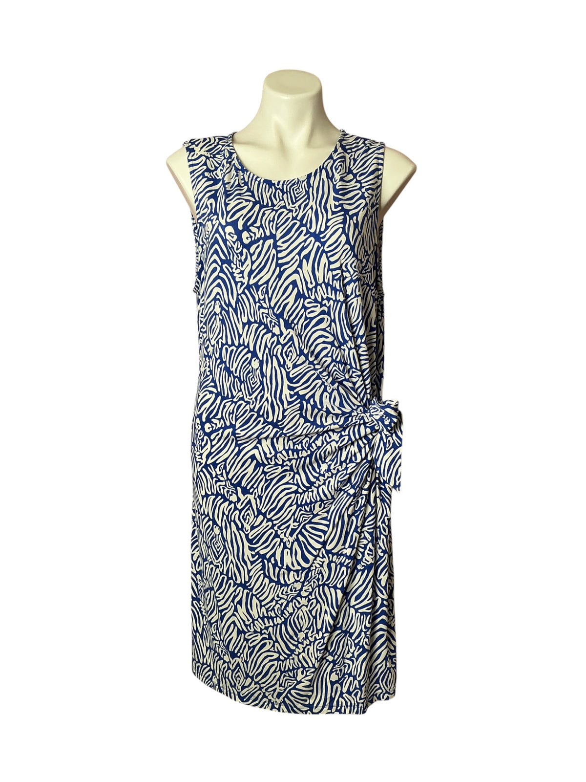 Lilly Pulitzer Bryson Sleeveless Dress Martinique Blue Zee Bebe - Size XL