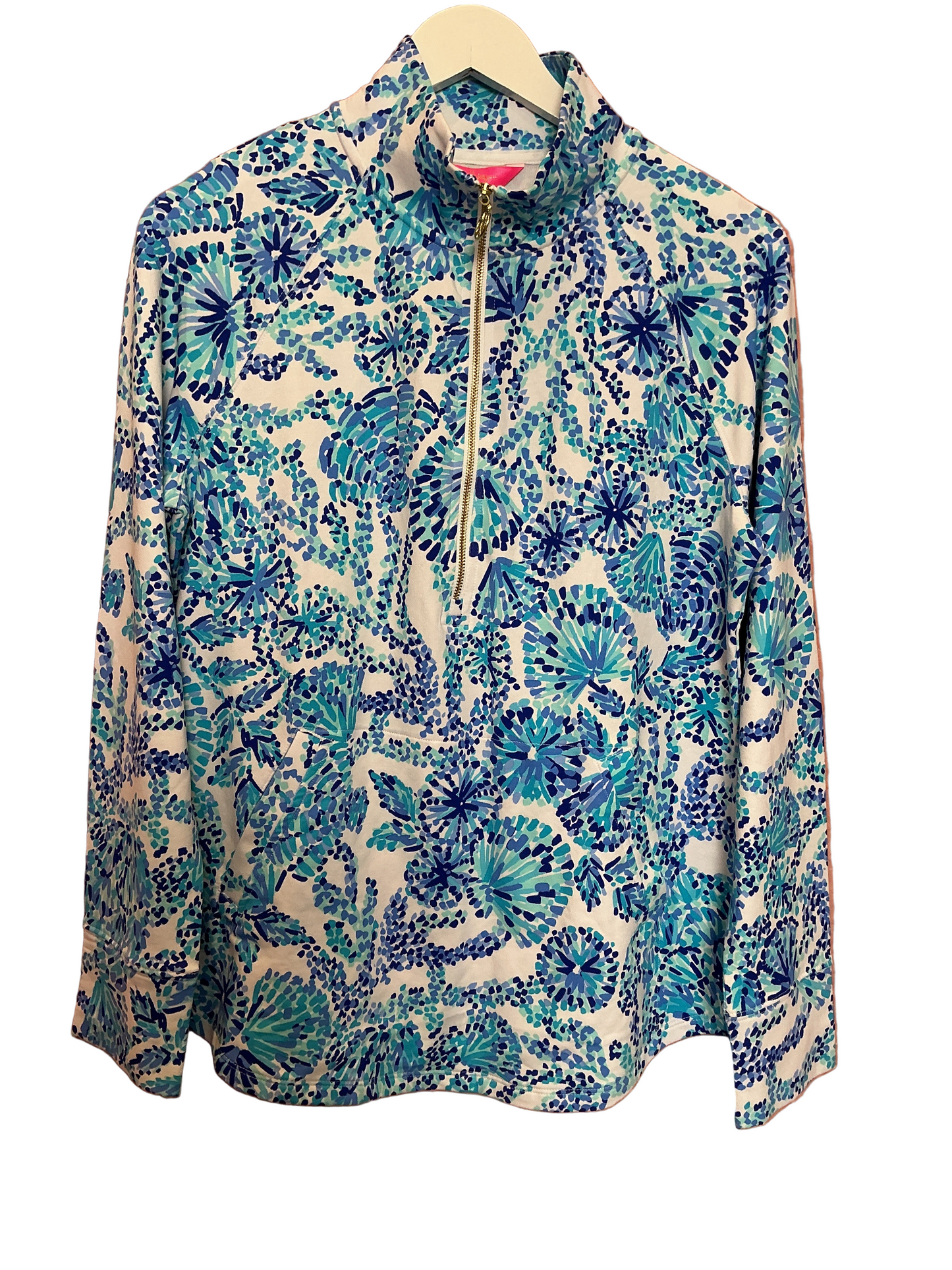 Lilly Pulitzer Skipper Popover NWT - Turquoise Oasis - Shell Me You Love Me - Size M