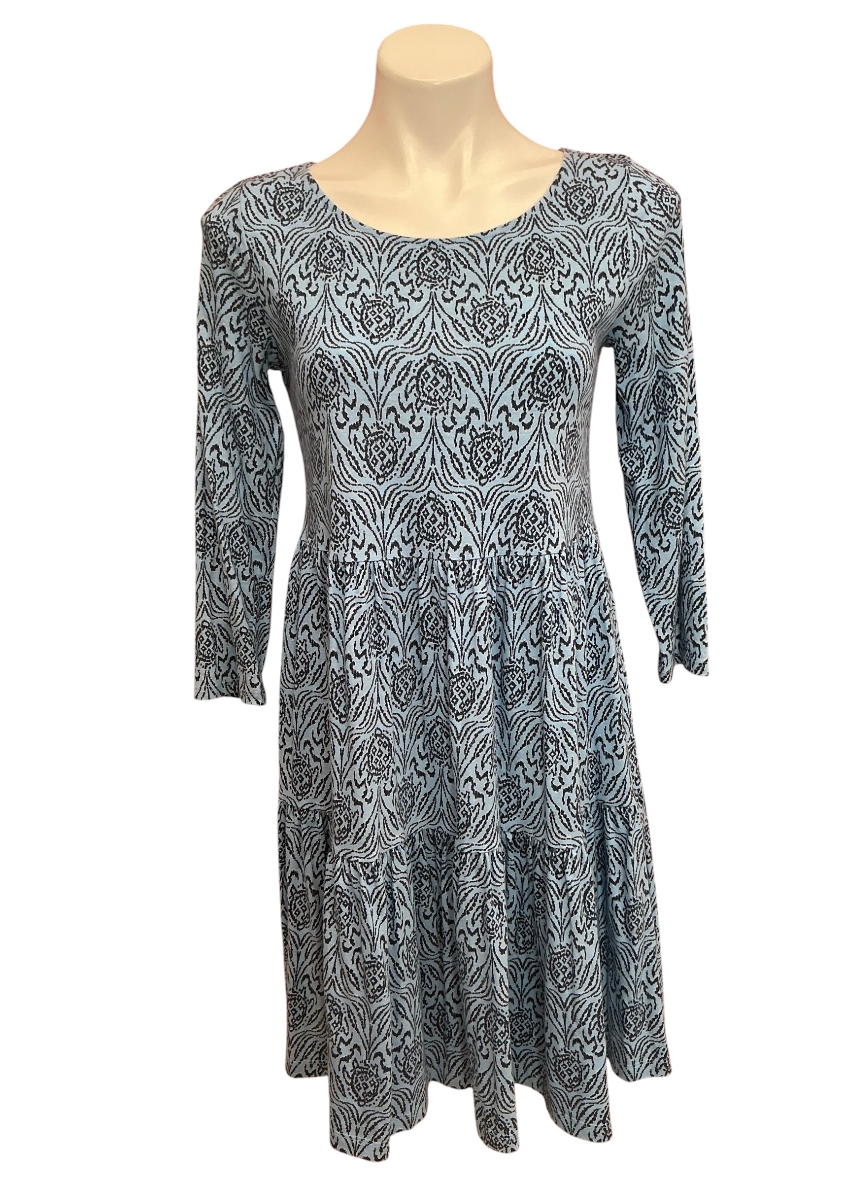 Lilly Pulitzer Geanna Swing Dress Bon Bon Blue Go Your Own Wave - Size S