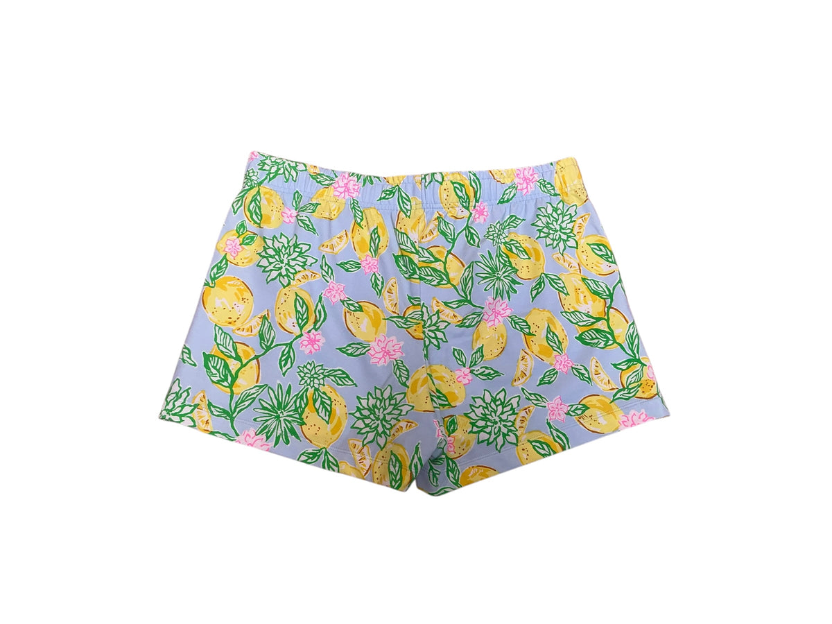 Lilly Pulitzer NWT Loxley Knit Short Bluette Make Lemonade - Size M