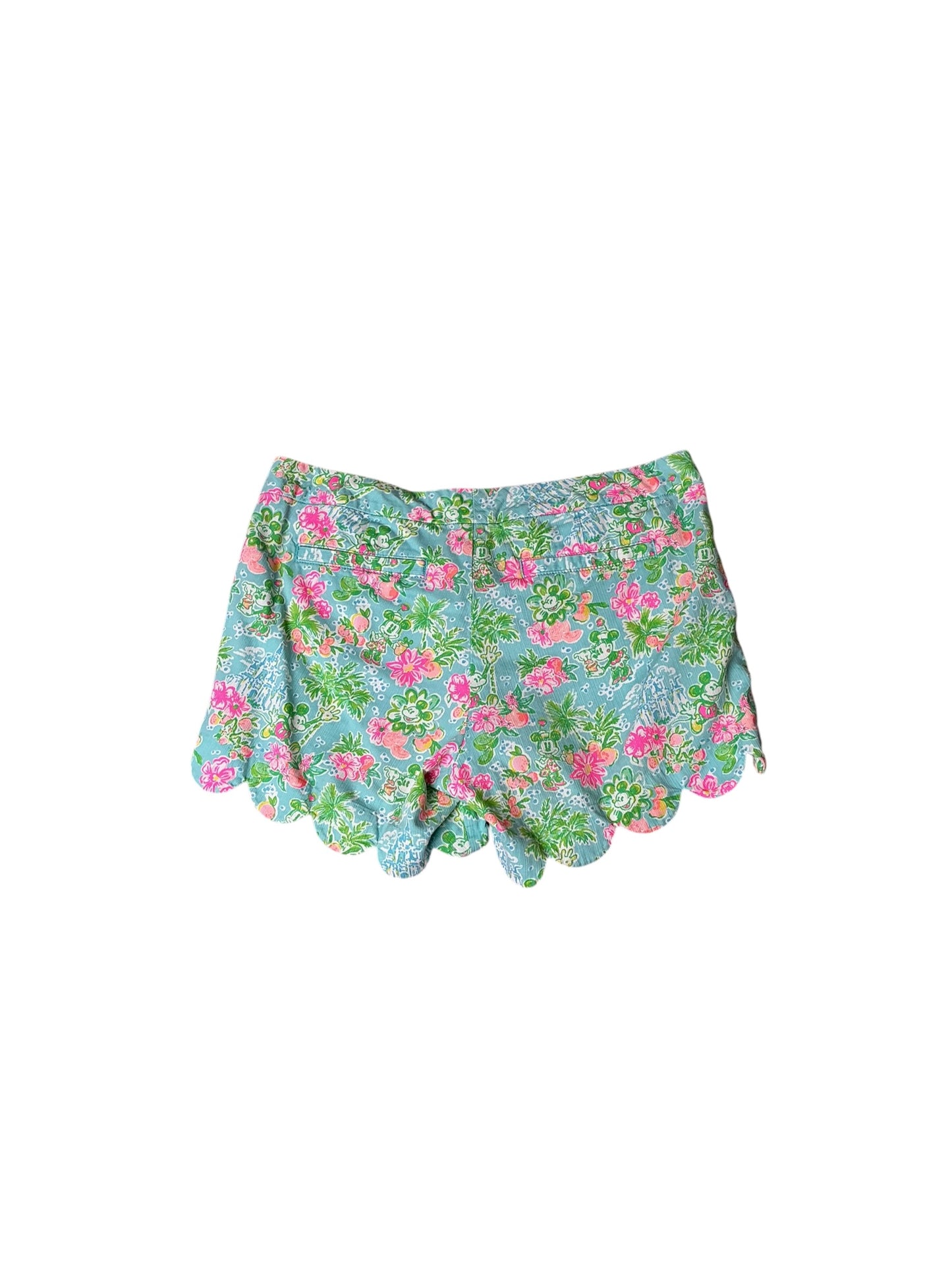 Lilly Pulitzer x Disney Buttercup Shorts Blue Ibiza Lilly Loves Disney - Size 4