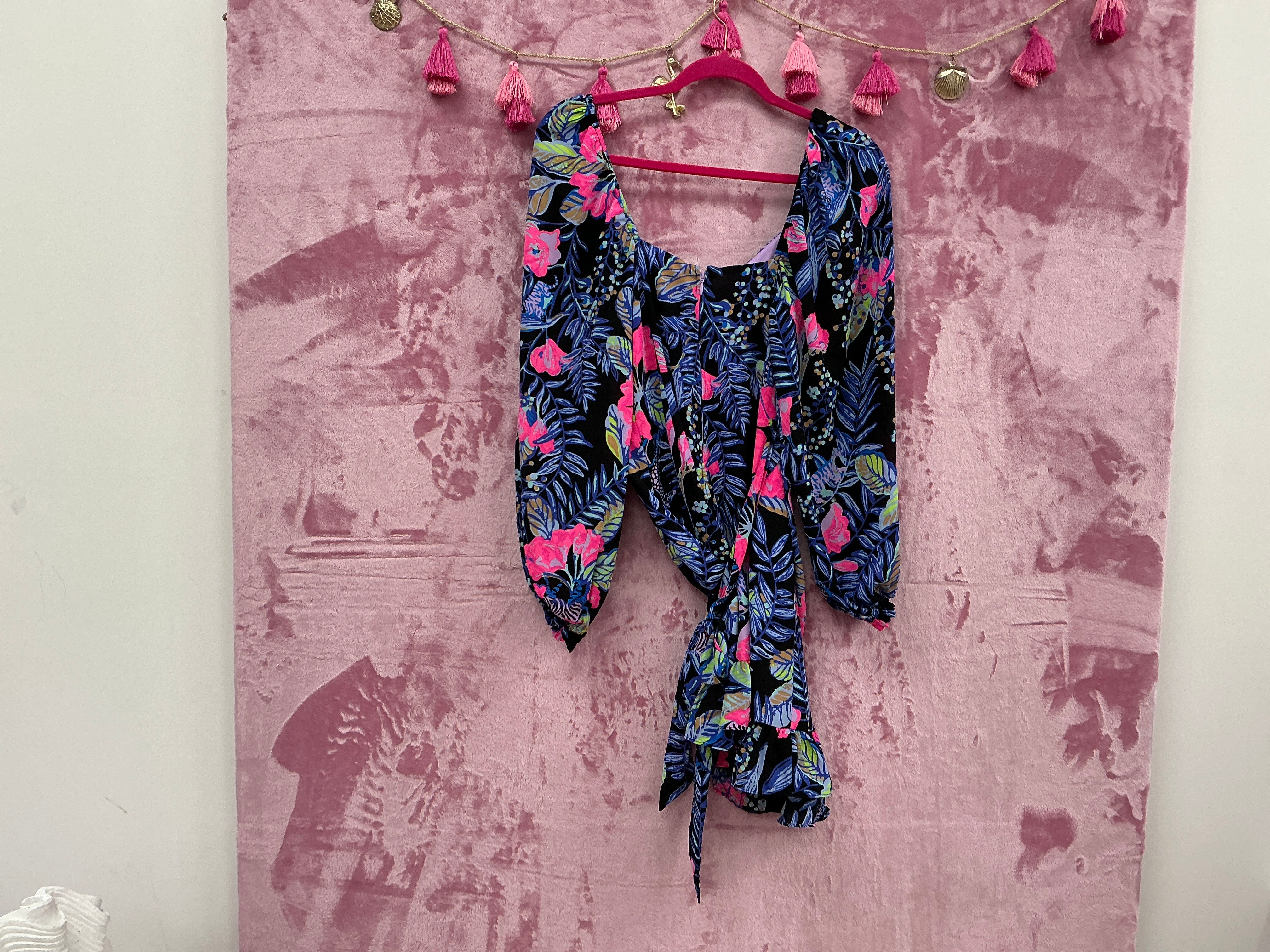 Lilly Pulitzer NWT Lila Long Sleeve Dress Onyx Earned Stripes - Size 2