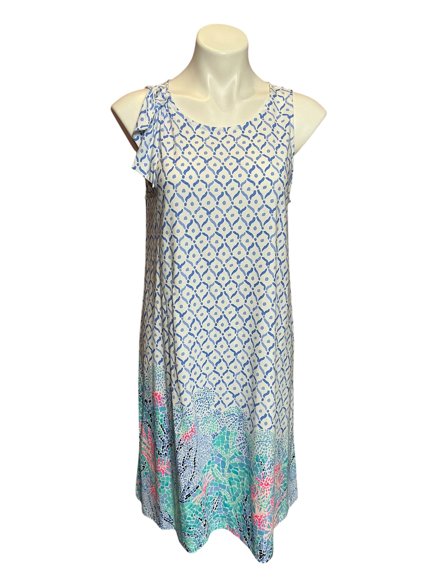 Lilly Pulitzer Luella Dress Multi Sea La Vie Engineered - Size L