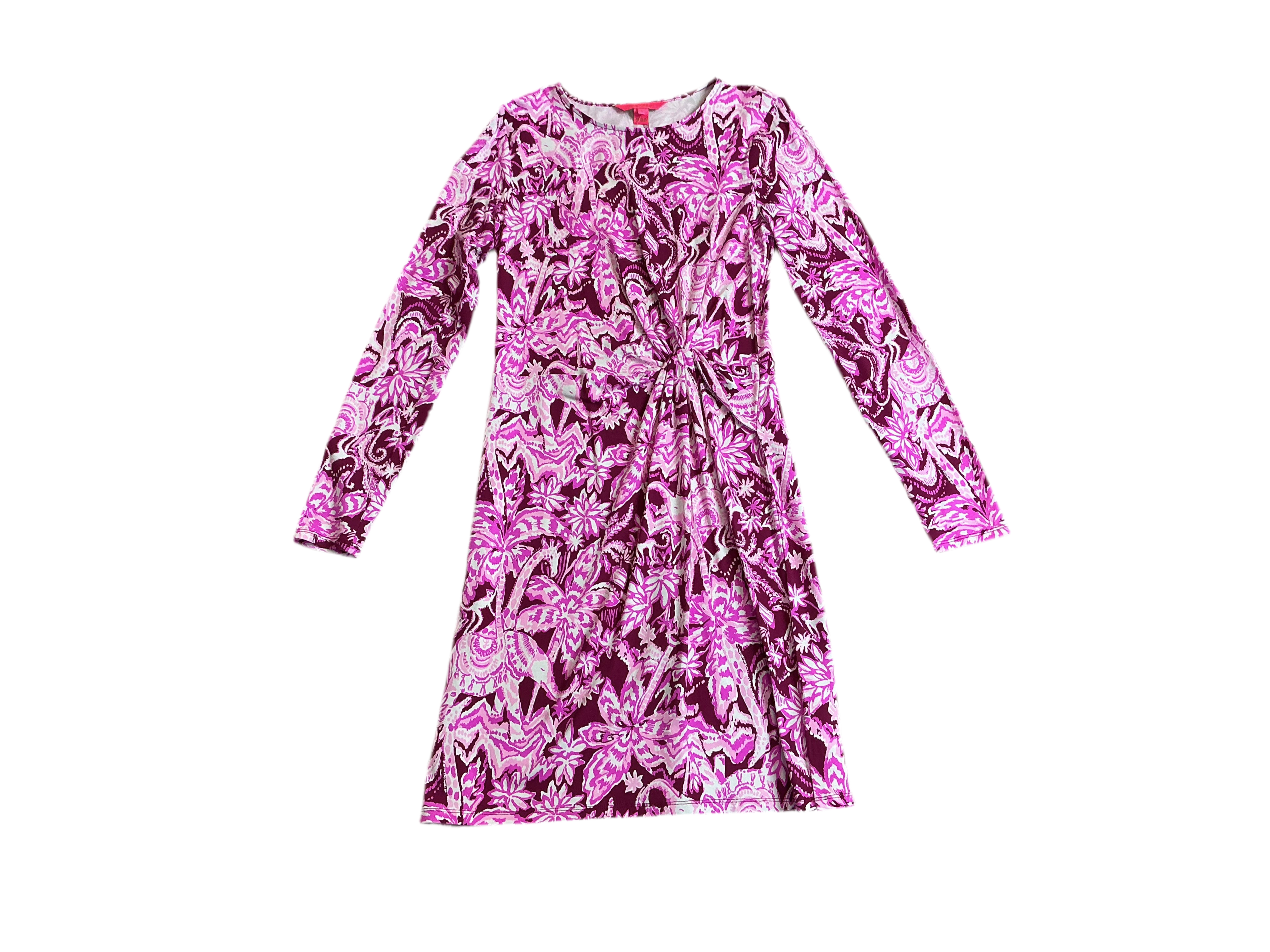 Lilly Pulitzer NWT Lynn Long Sleeve Twist Mulberry Wild Ride - Size S