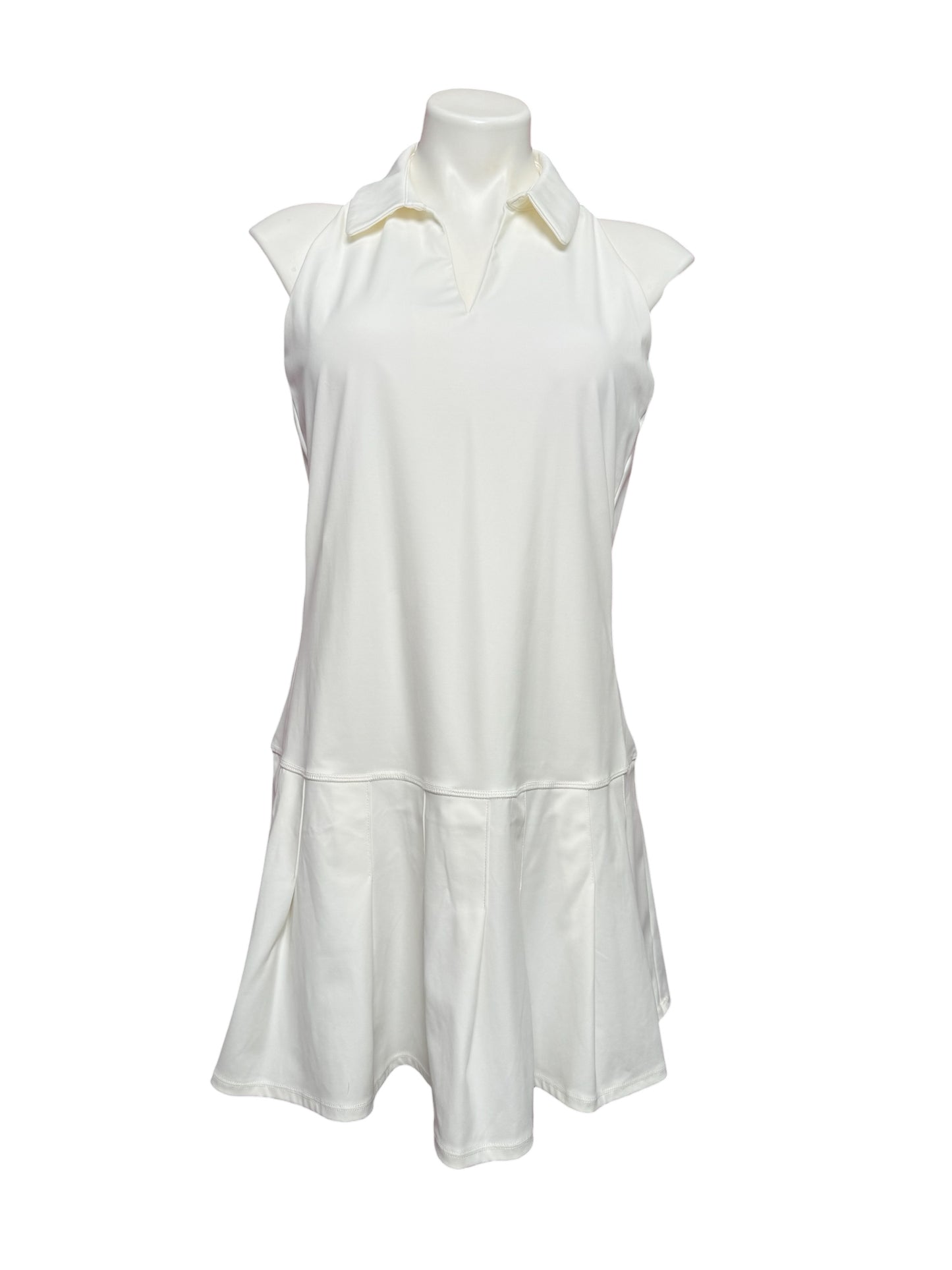 Lilly Pulitzer NWT Dania Pleated Dress UPF 50+, Resort White Size L