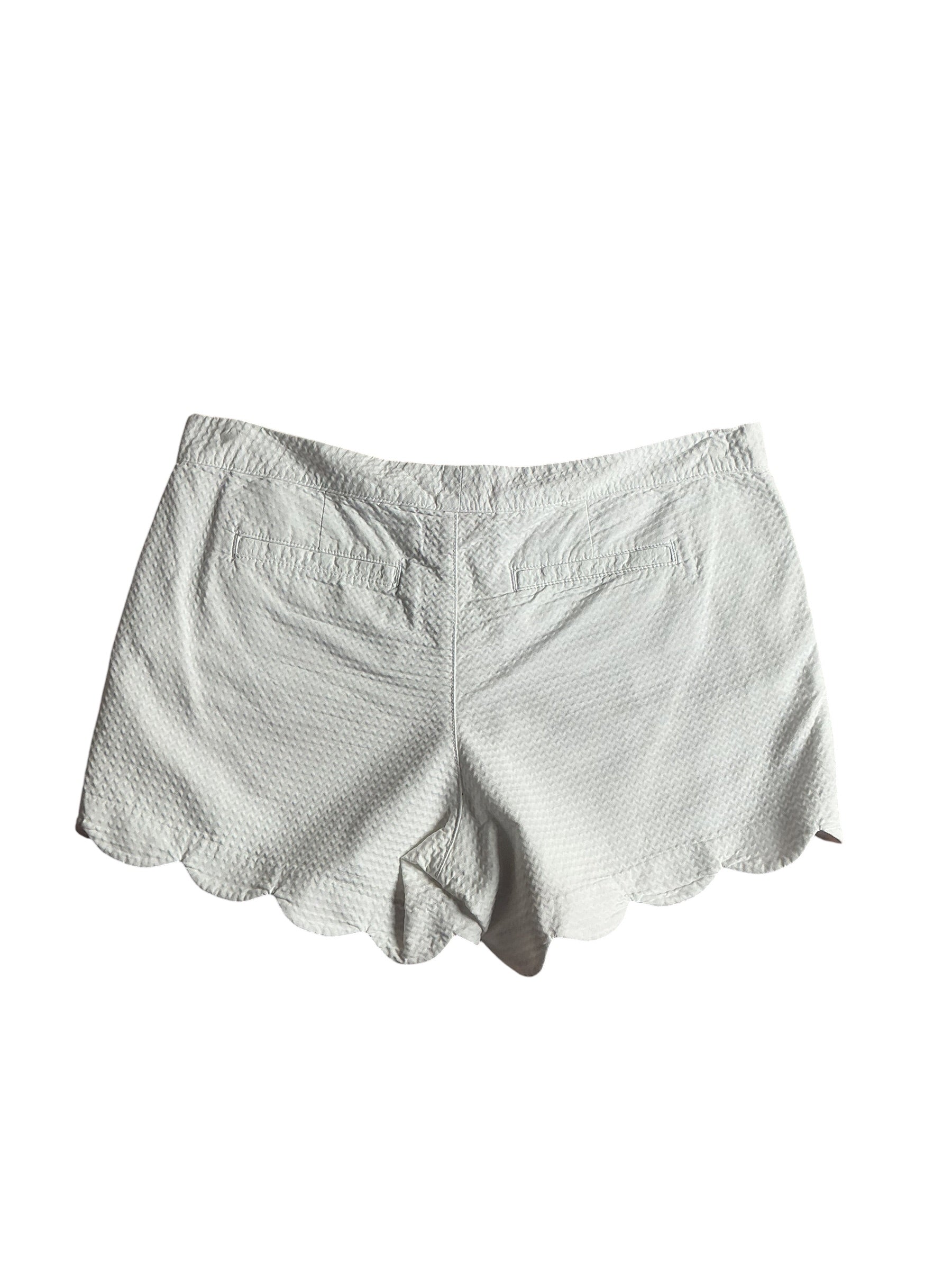Lilly Pulitzer Buttercup Scallop Hem Short Resort White - Size 14