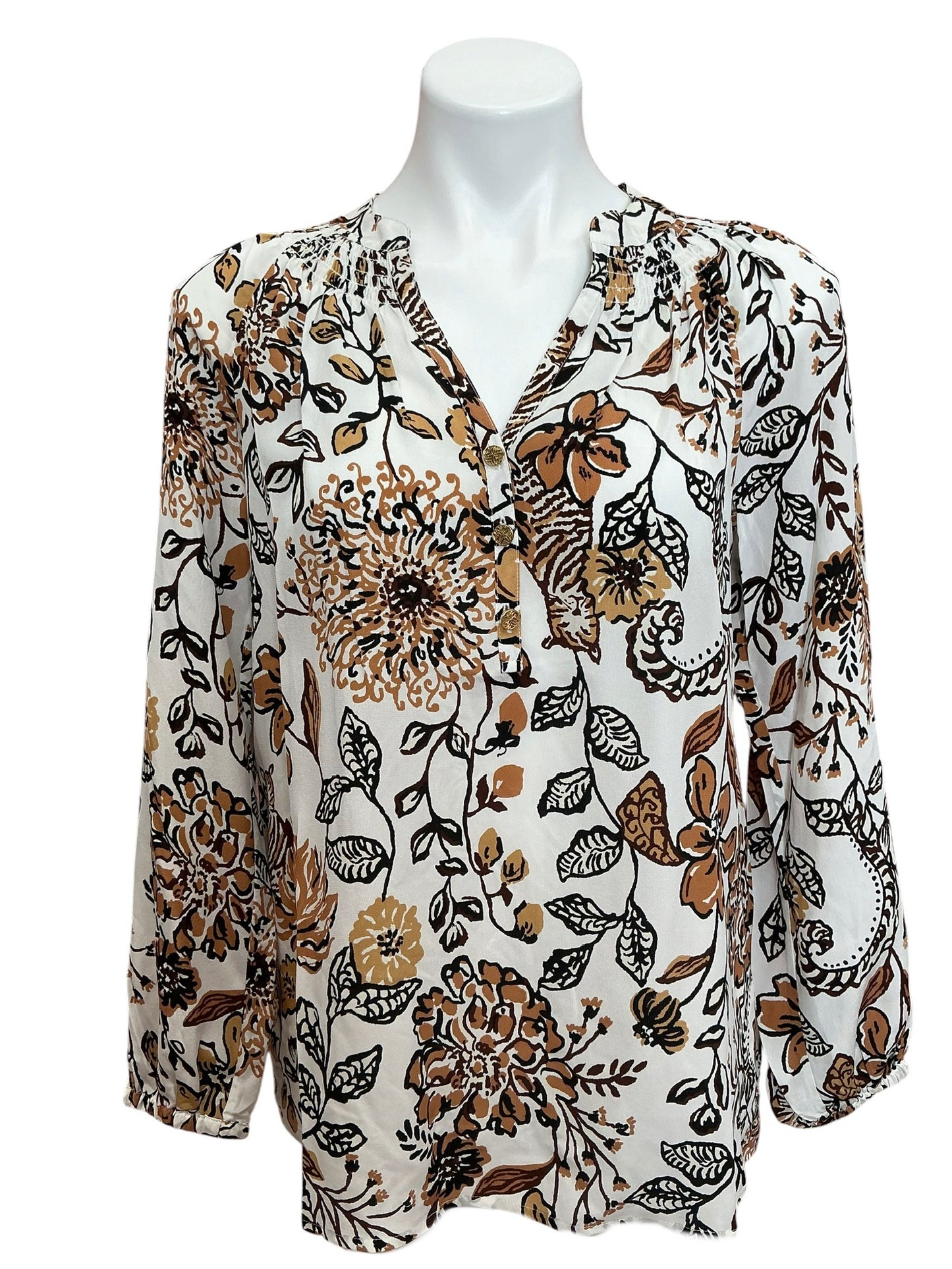 Lilly Pulitzer NWT Elsa Top Coconut Take Meowt - Size S