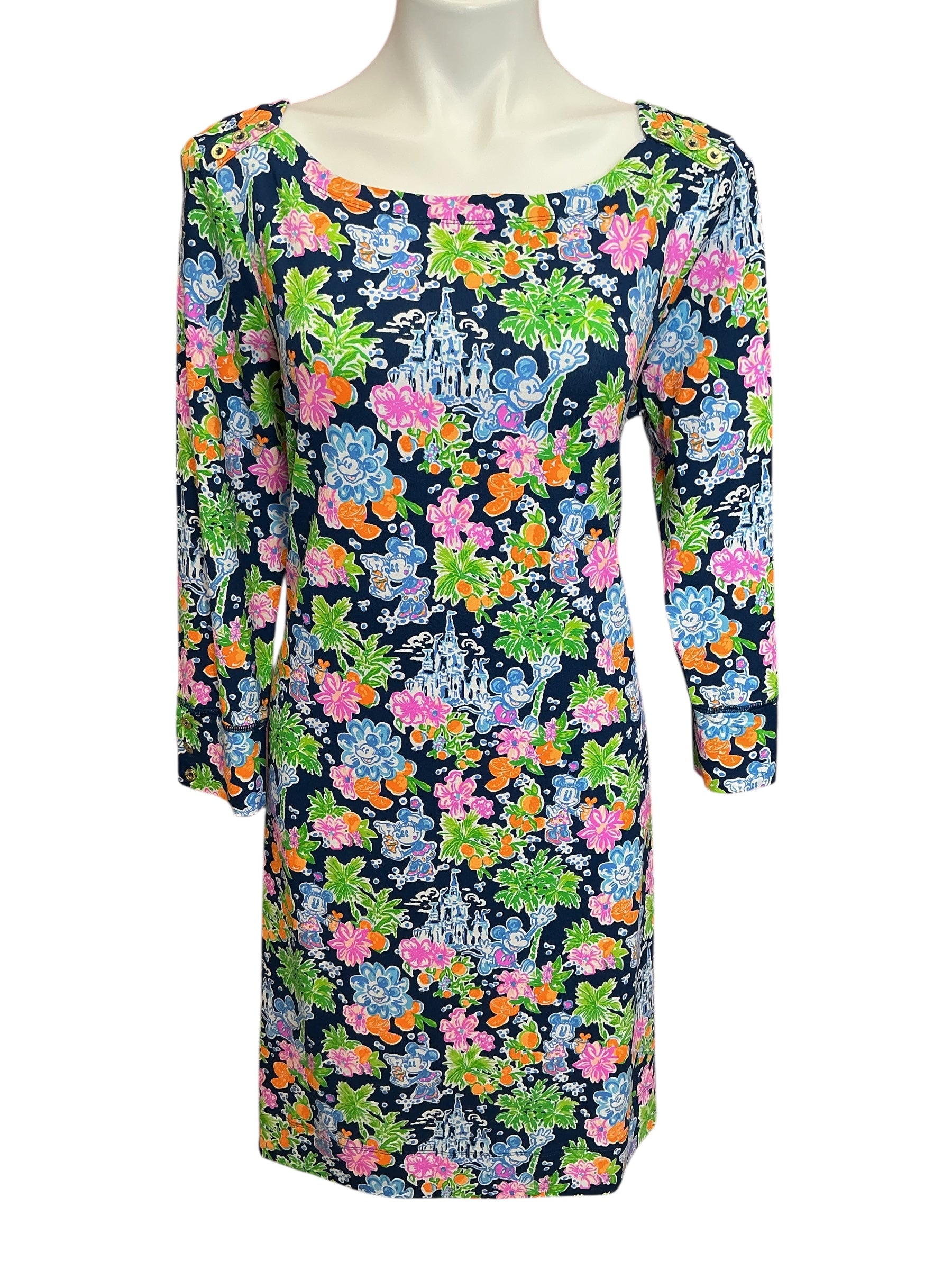 Lilly Pulitzer X Disney NWT Sophie Dress Aegean Navy Lilly Loves Disney - Size XL