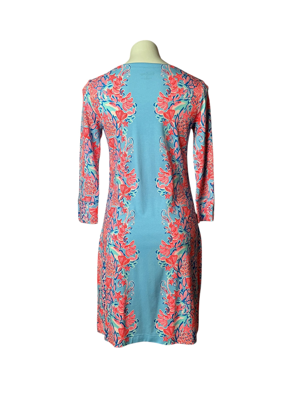 Lilly Pulitzer NWT UPF 50+ Sophie Dress Blue Peri Shrimply The Best Engineered - Size S