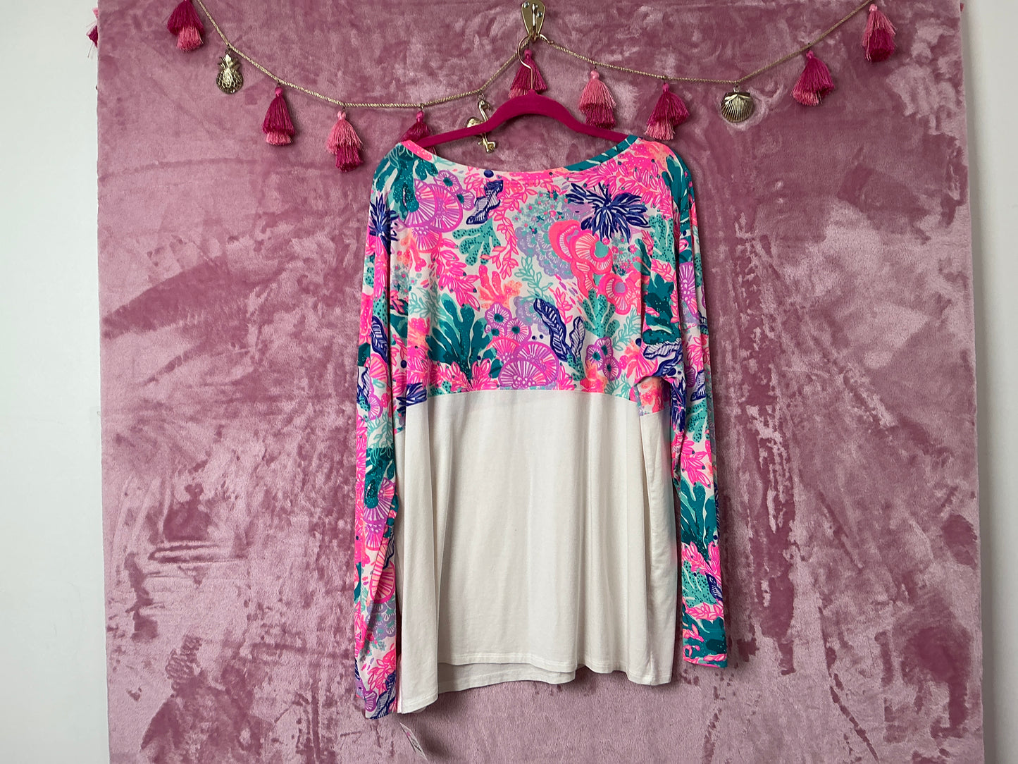 Lilly Pulitzer Long Sleeve Top - Size XXL