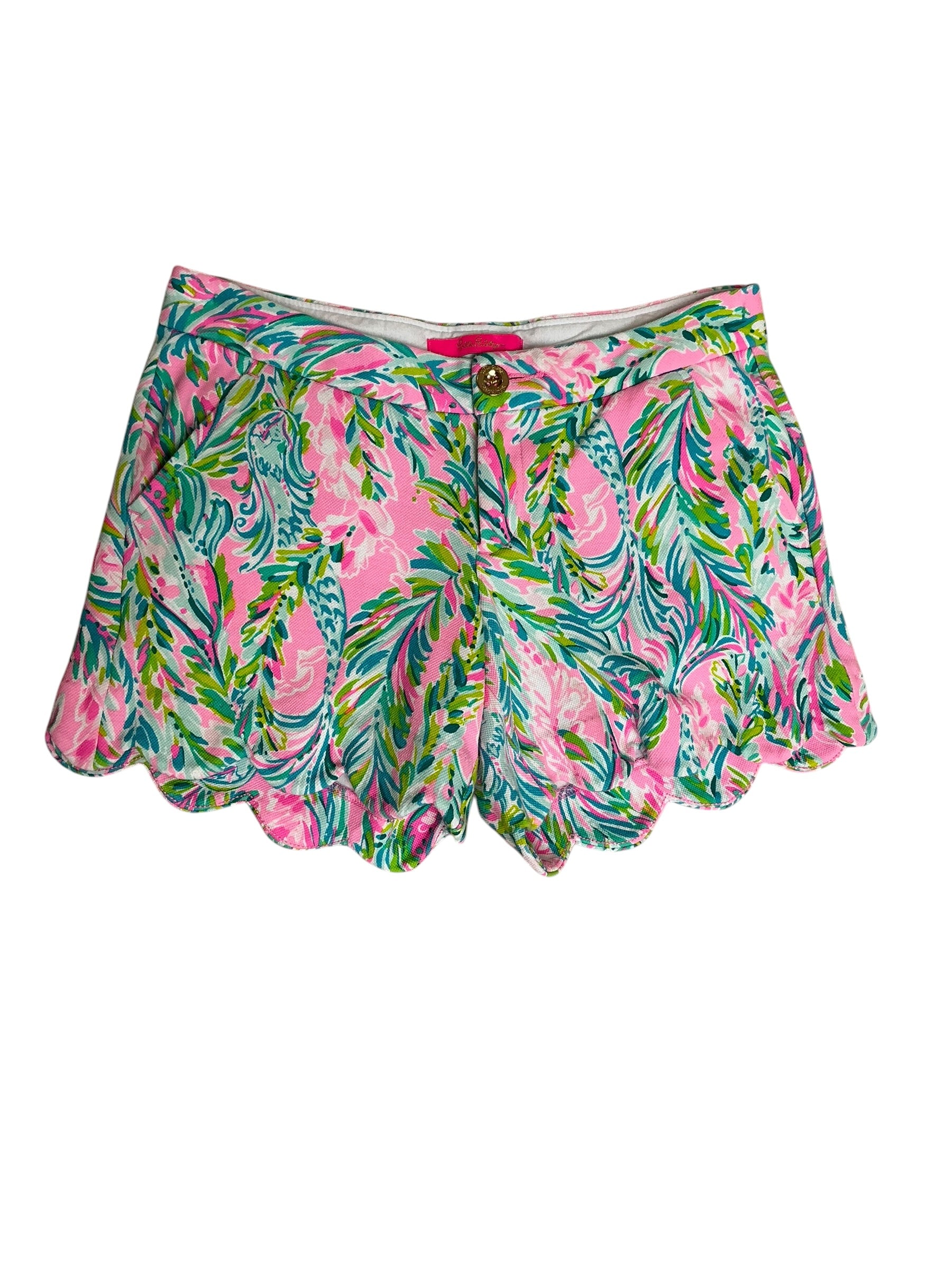 Lilly Pulitzer Buttercup Shorts Unicorn of the Sea - Size 2