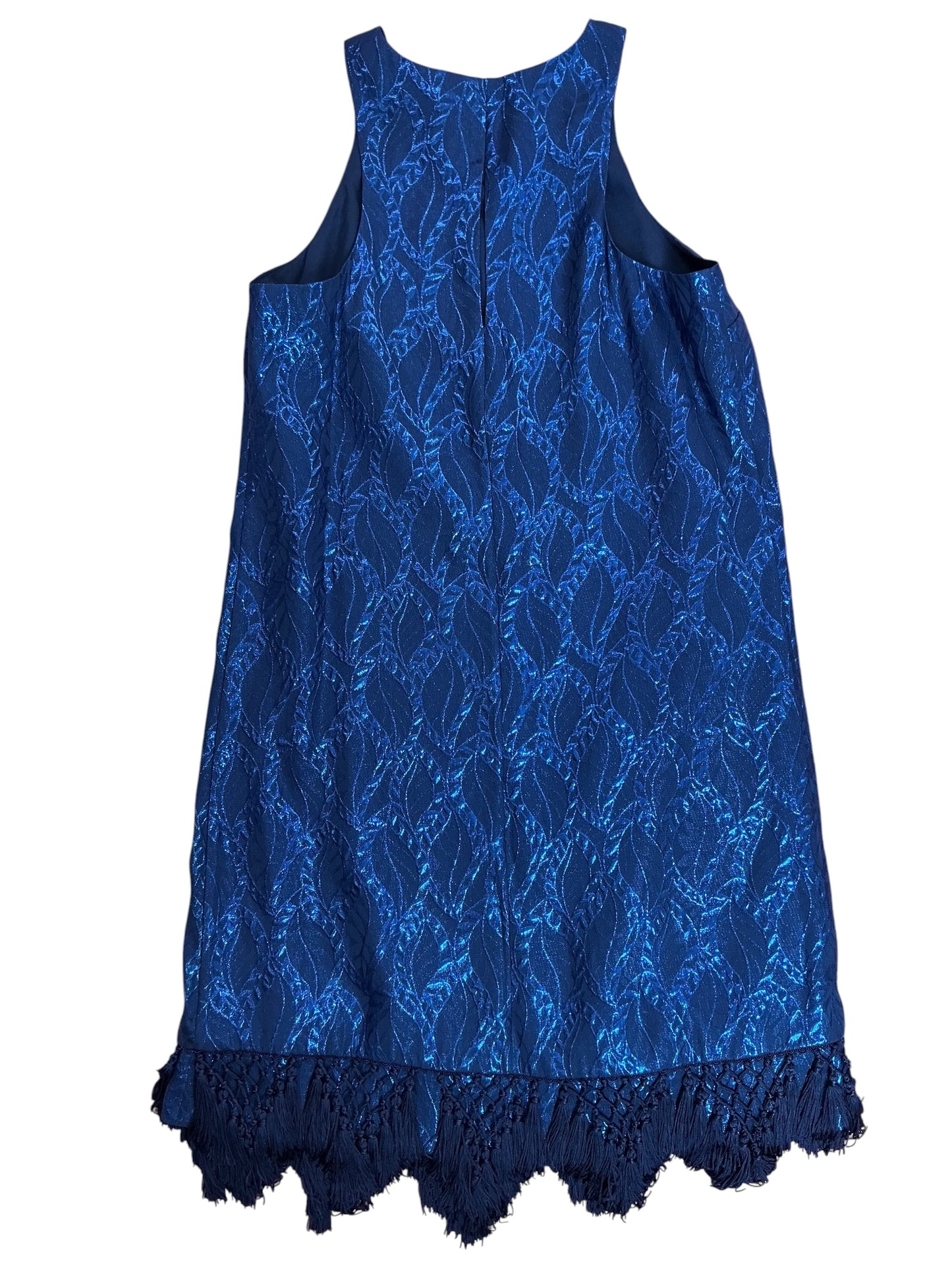 Lilly Pulitzer NWT Marquette Shift Dress True Navy Silk Leaf Jacquard - Size XXS