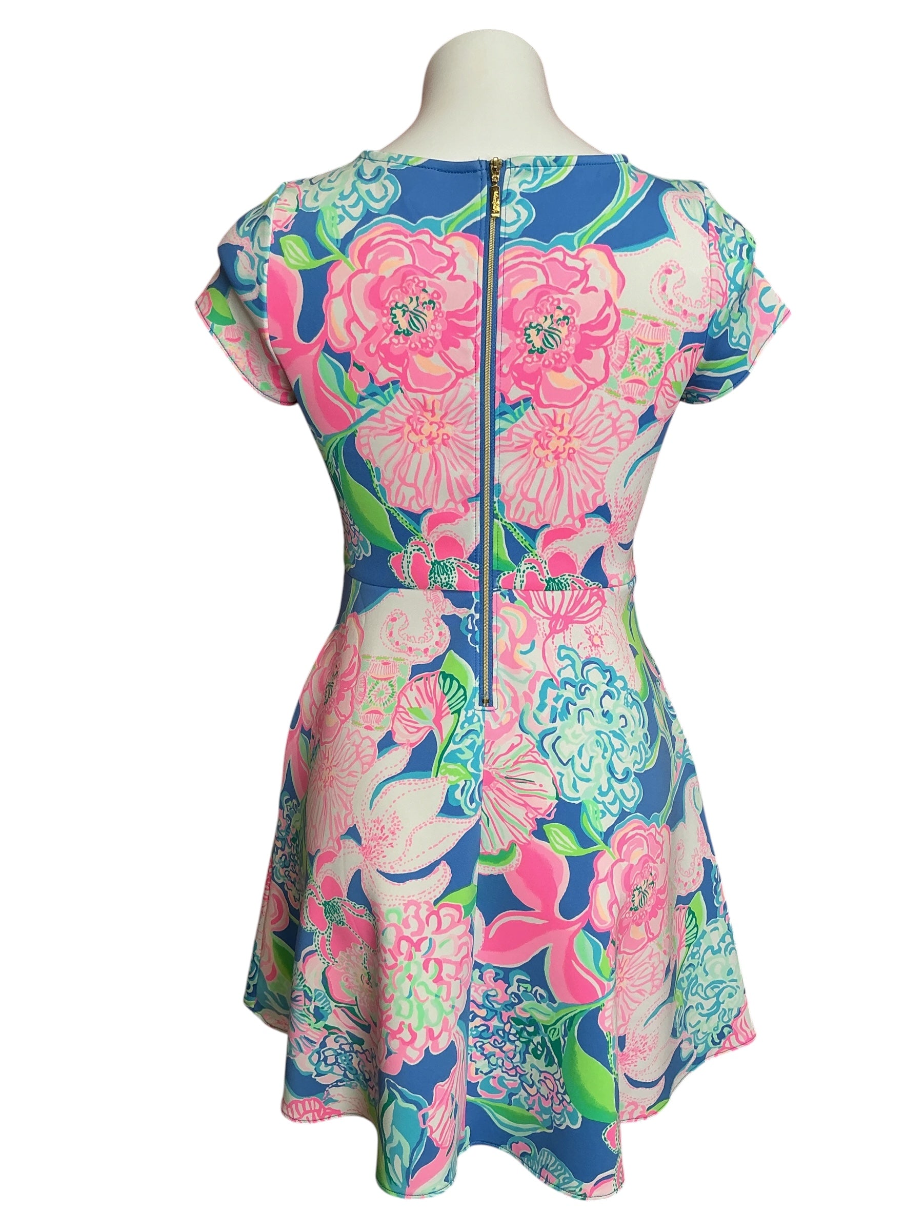 Lilly Pulitzer Girls Kids Arya Skater Dress Peony For Your Thoughts - Size 16