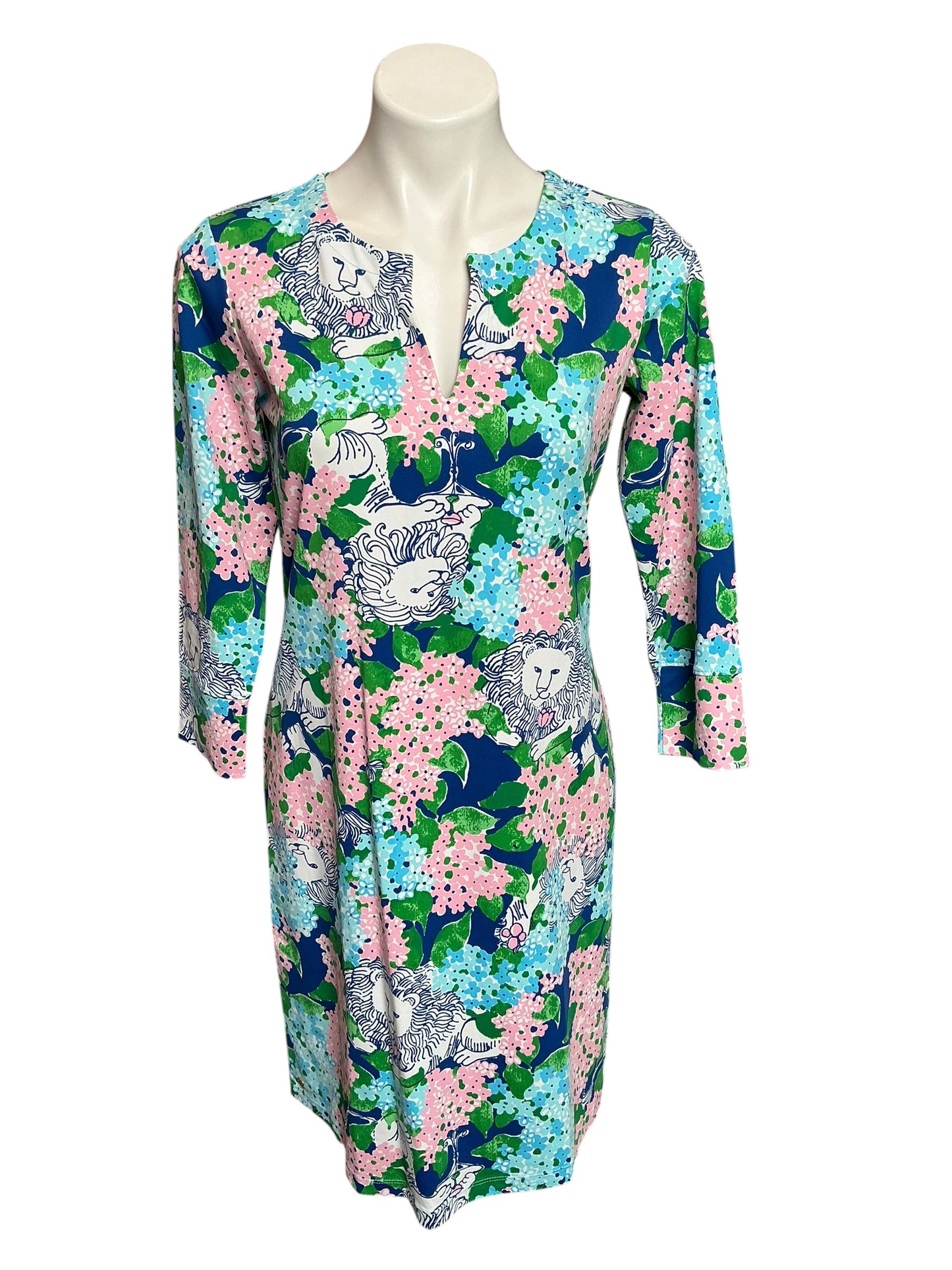 Lilly Pulitzer NWT UPF 50+ Nadine Dress Lydia The Lion - Size M