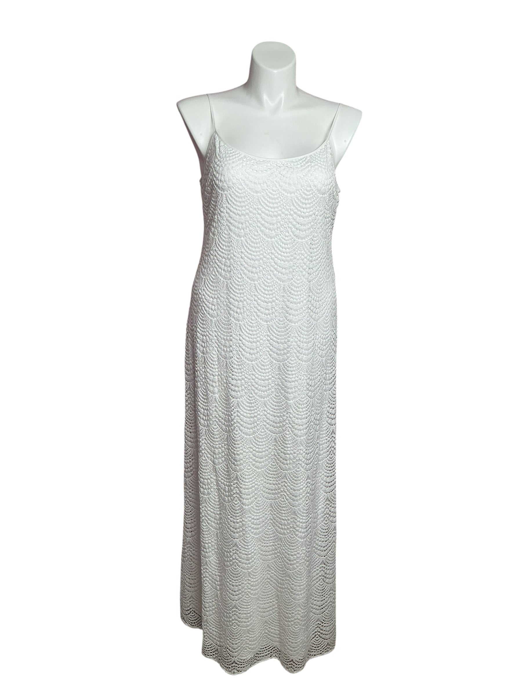Lilly Pulitzer- Avalon Maxi Dress Resort White Beach Bungalow Lace Size XL