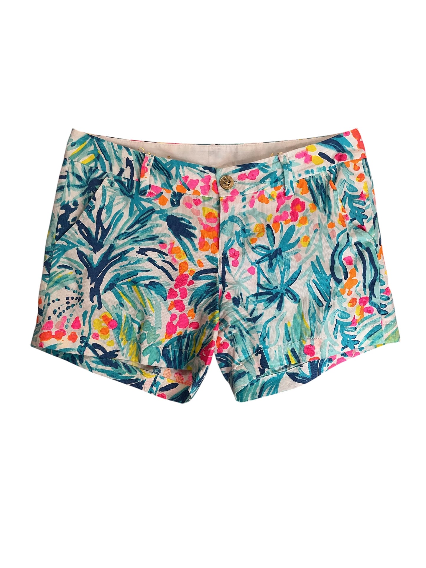 Lilly Pulitzer Callahan Shorts Tippy Top Serene Blue - Size 4