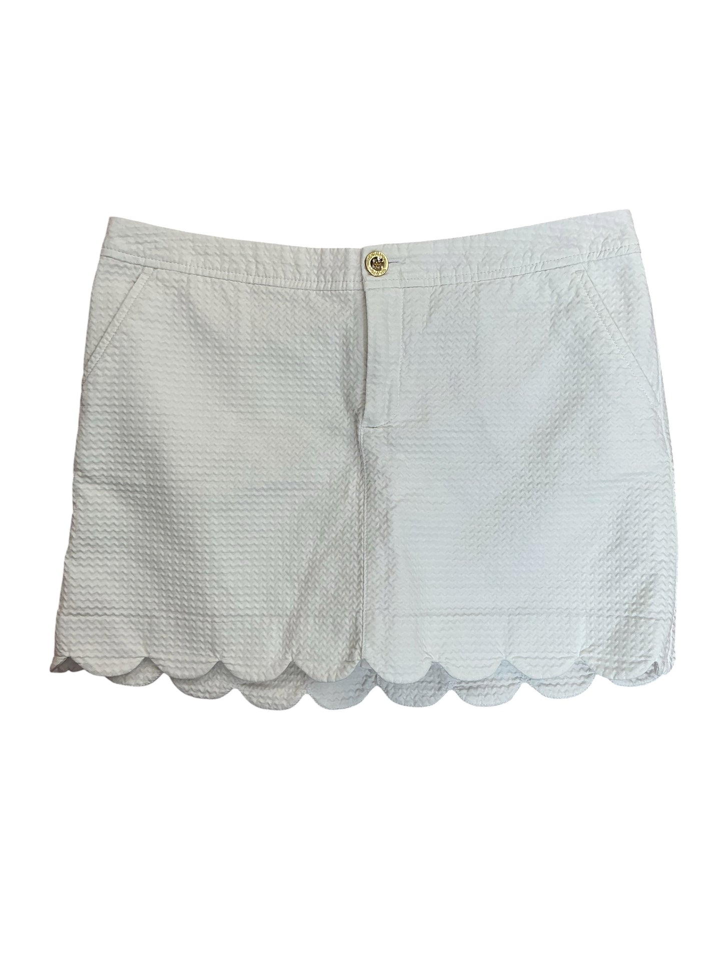 Lilly Pulitzer Colette Skort Resort White Seersucker - Size 10