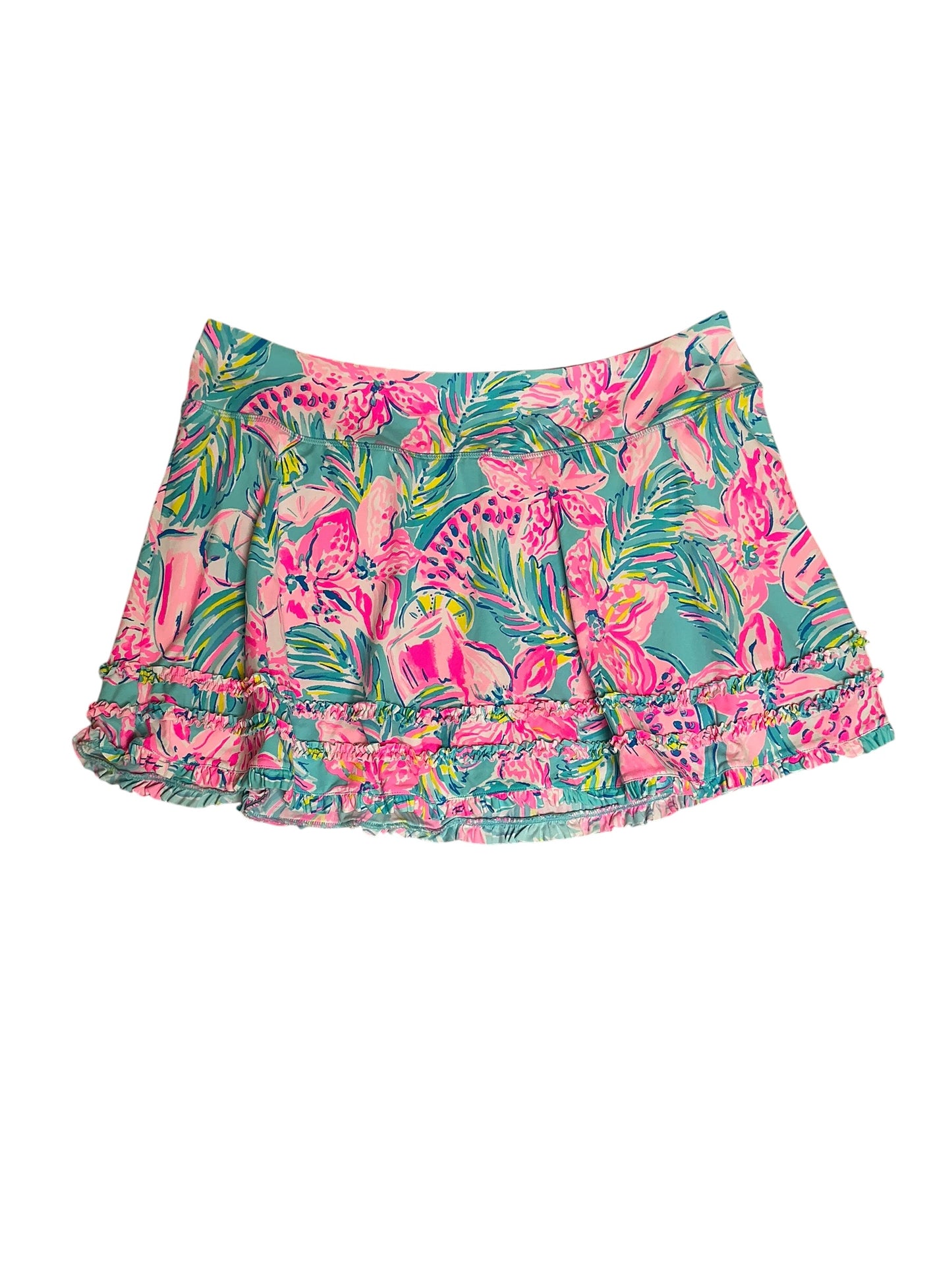 Lilly Pulitzer NWT Fiona Skort UPF 50+ Blue Ibiza Gimme The Juice - Size XL