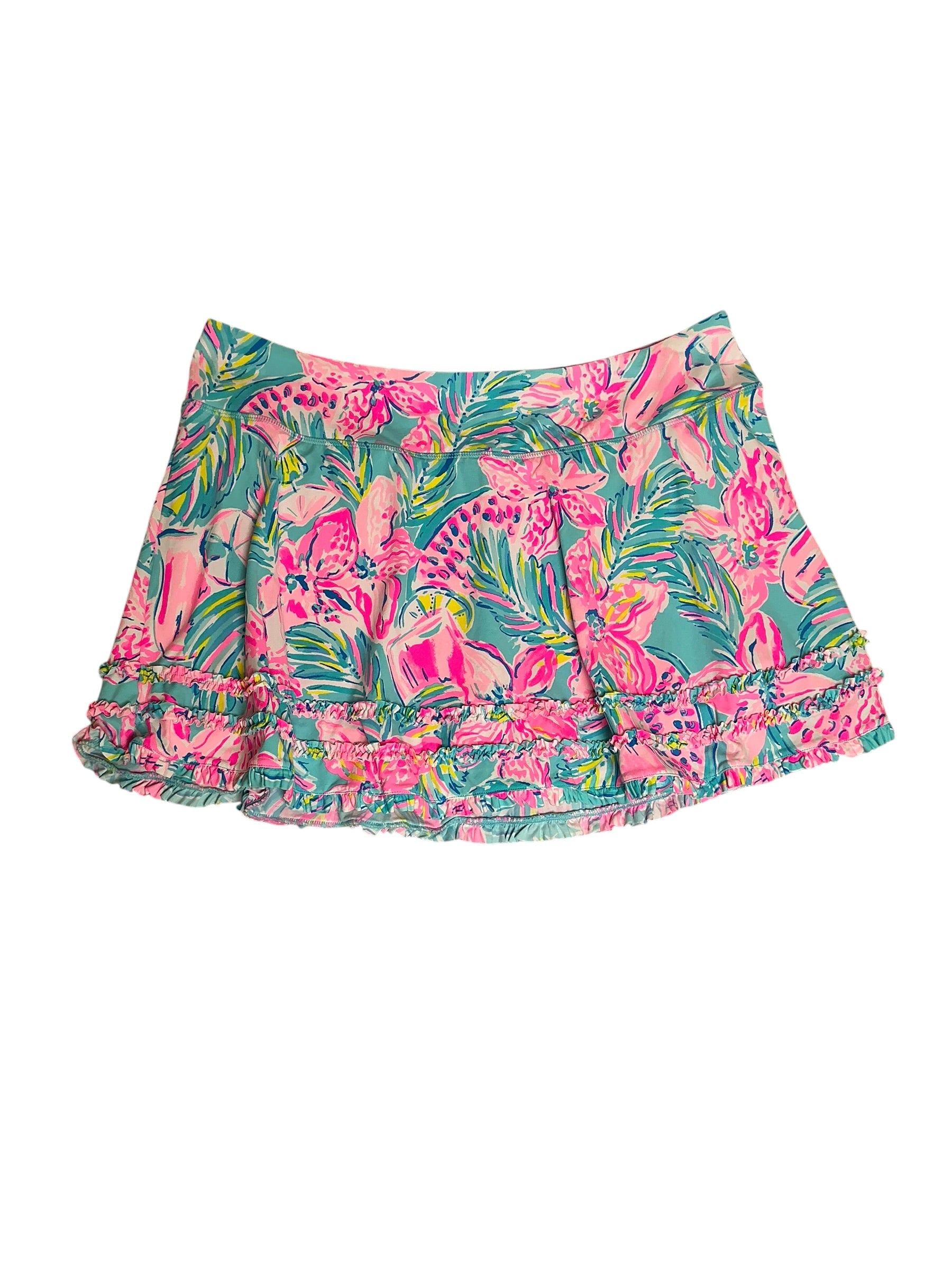 Lilly Pulitzer NWT Fiona Skort UPF 50+ Blue Ibiza Gimme The Juice - Size XL