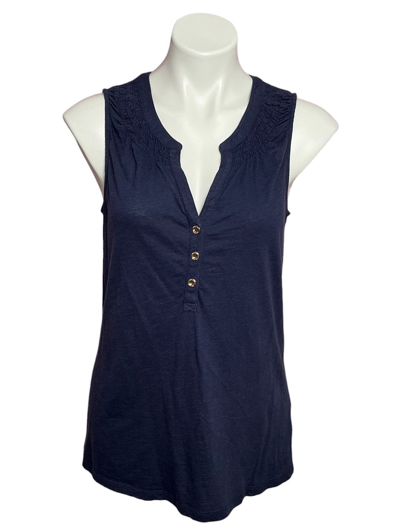 Lilly Pulitzer Essie Top True Navy - Size M