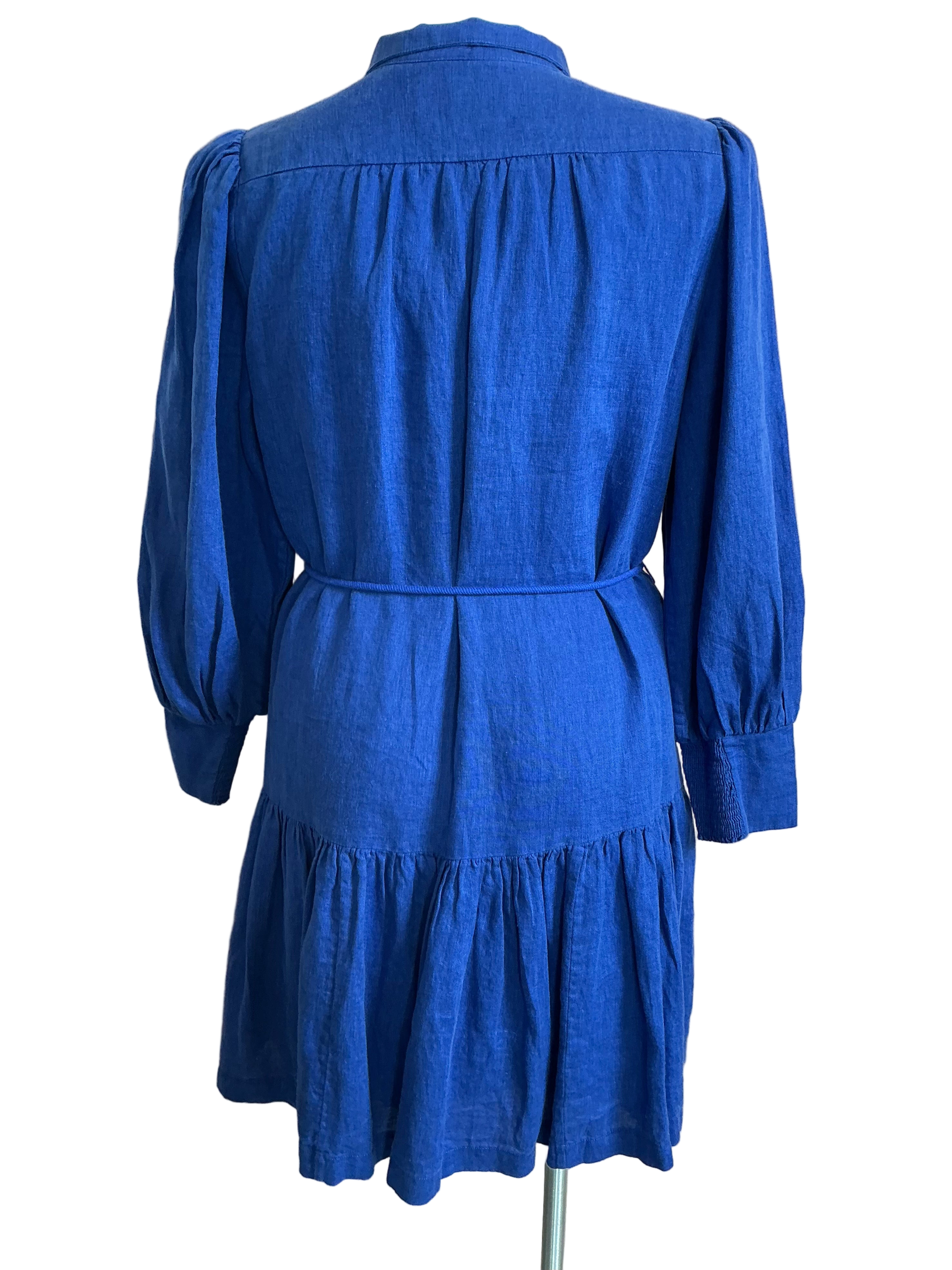 Lilly Pulitzer NWT Drena Linen Dress Martinque Blue X Blue Med - Size 14