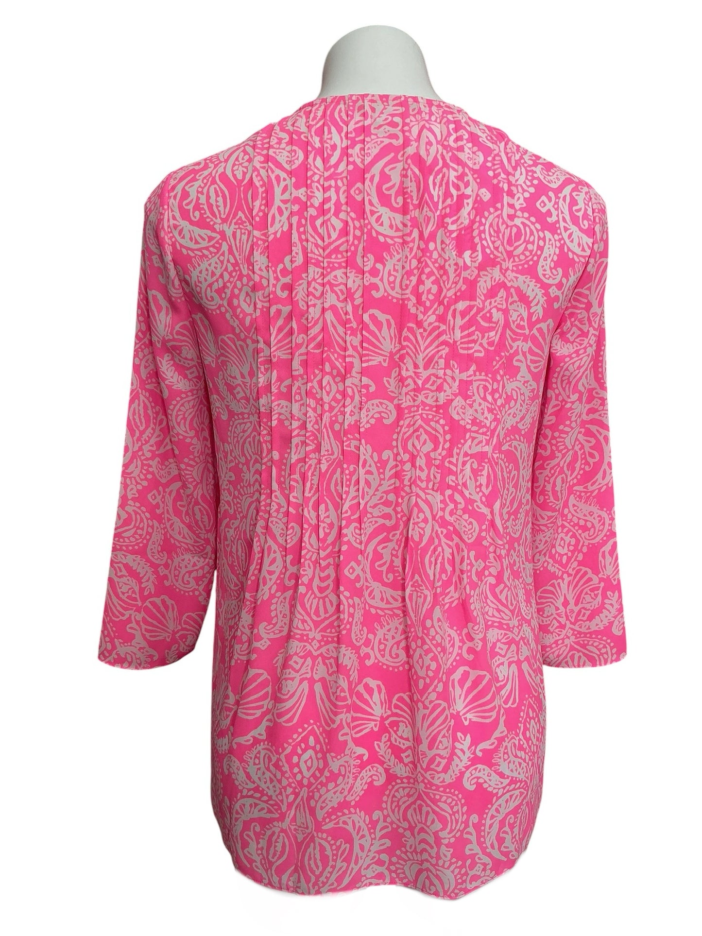 Lilly Pulitzer Marilina Tunic Top Havana Pink Clawdia - Size XS