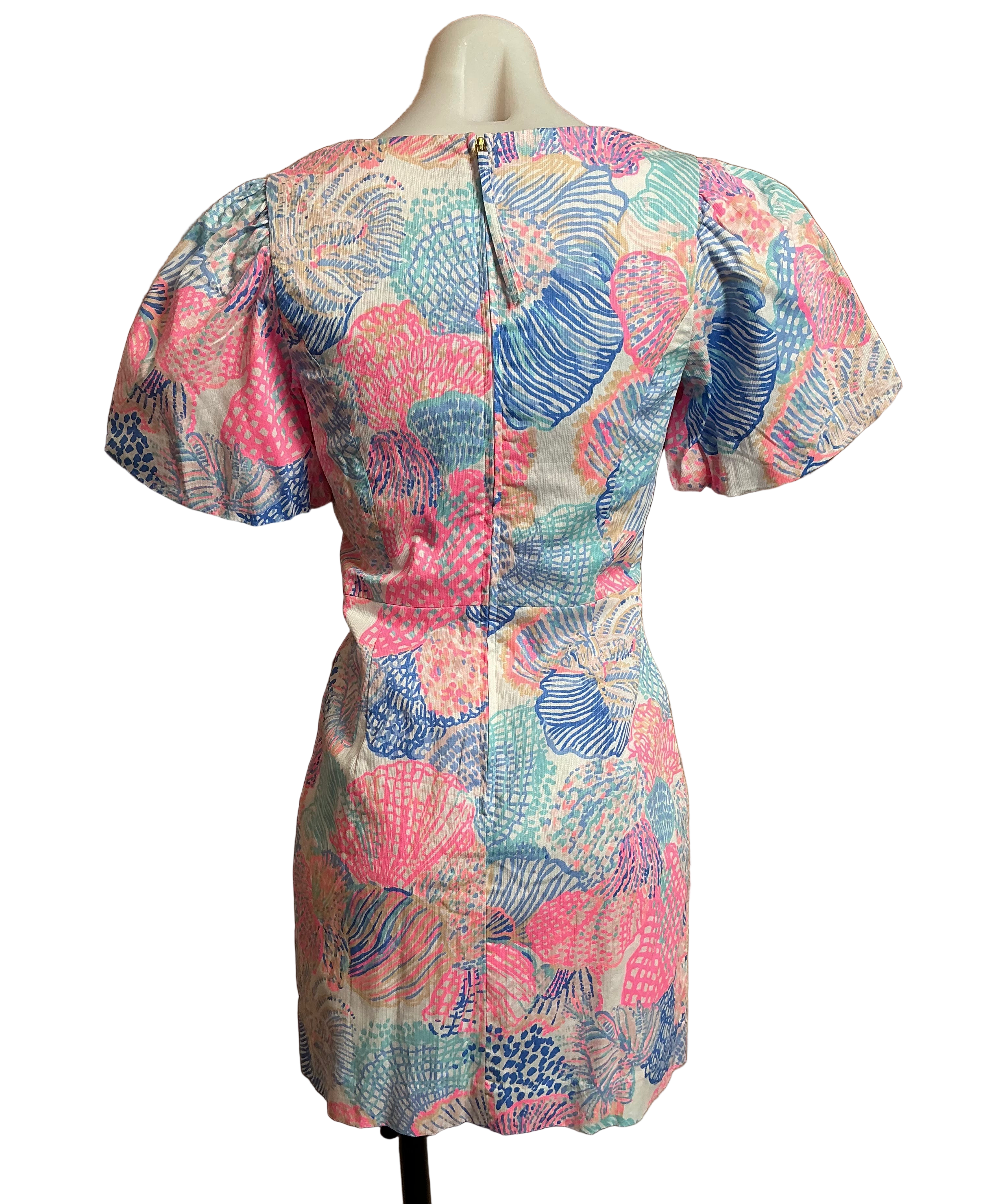 Lilly Pulitzer NWT Kalinara Sleeved Romper Multi Roar of The Seas - Size 00