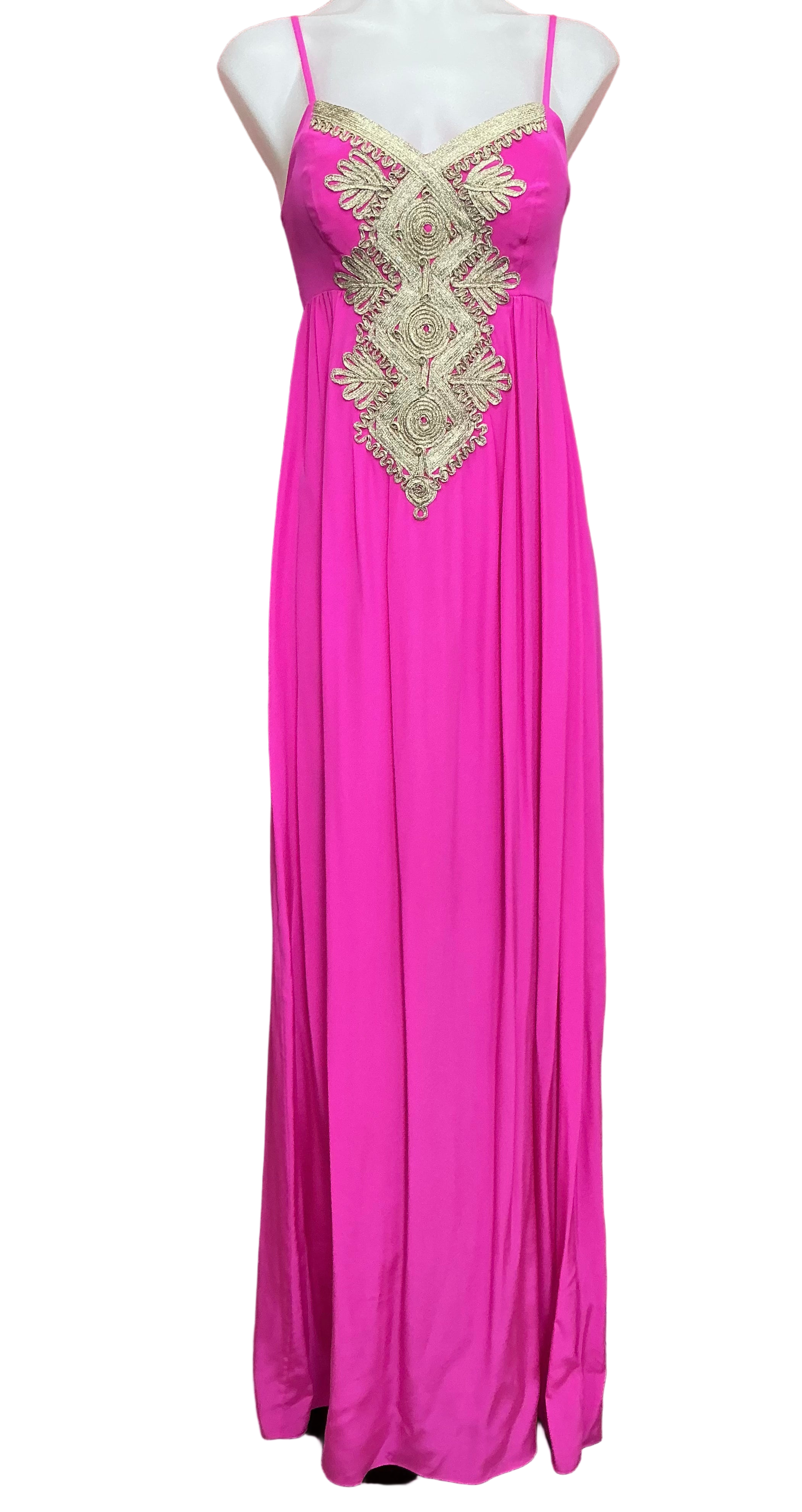 Lilly Pulitzer NWT Kelsea Silk Maxi Dress Berry Fizz - Size 0