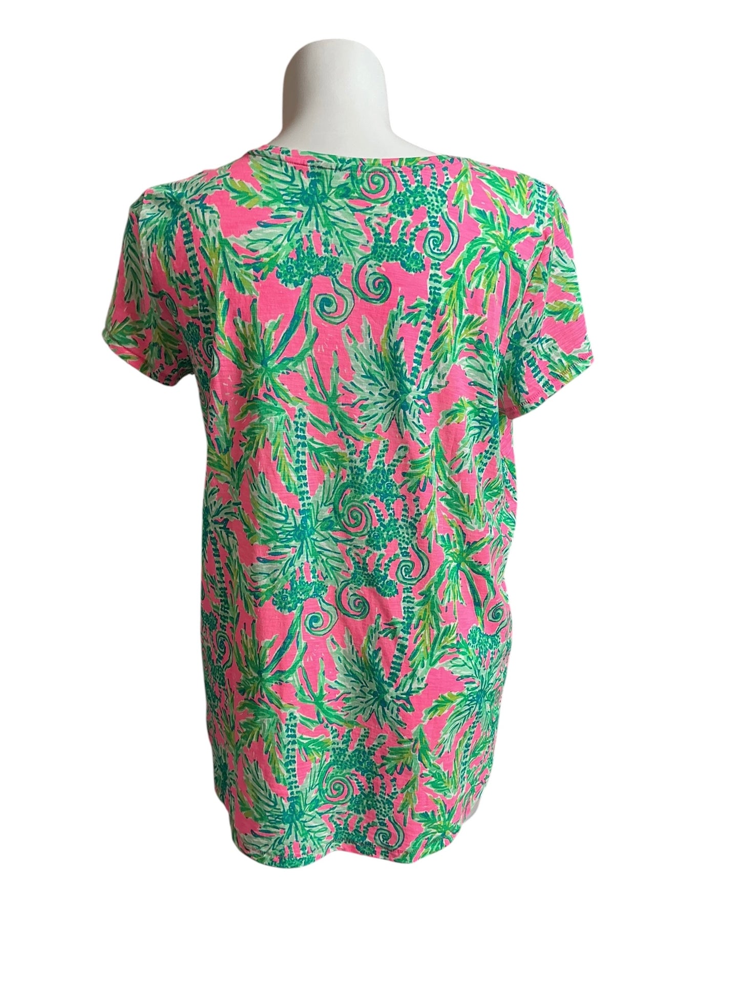 Lilly Pulitzer NWT Etta V-neck Prosecco Pin Hangin Around - Size XXL