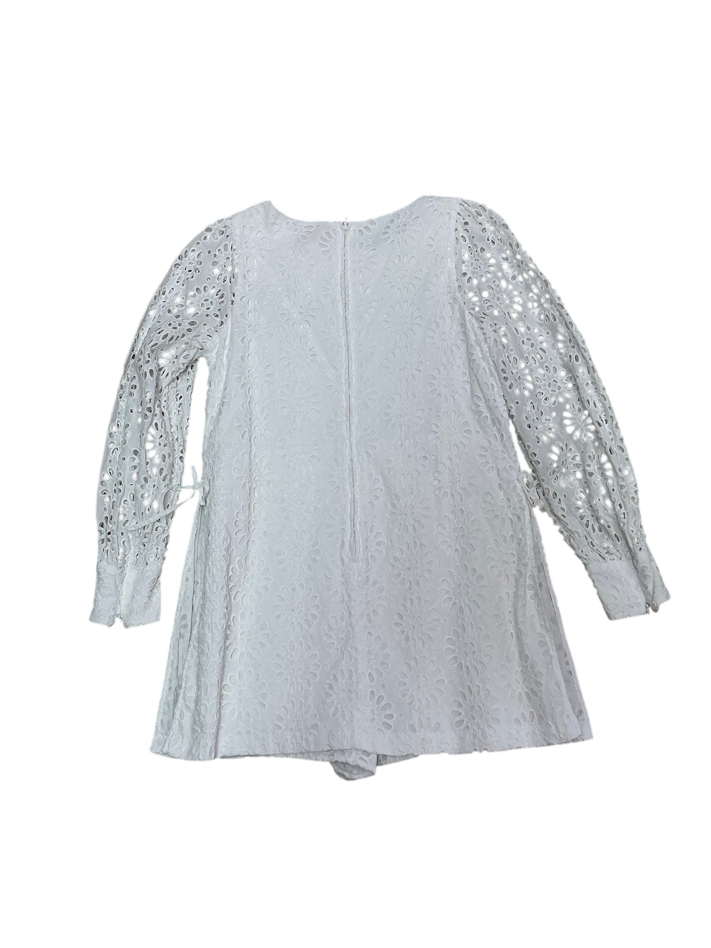 Lilly Pulitzer Aisha Eyelet Romper Resort White - Size 14