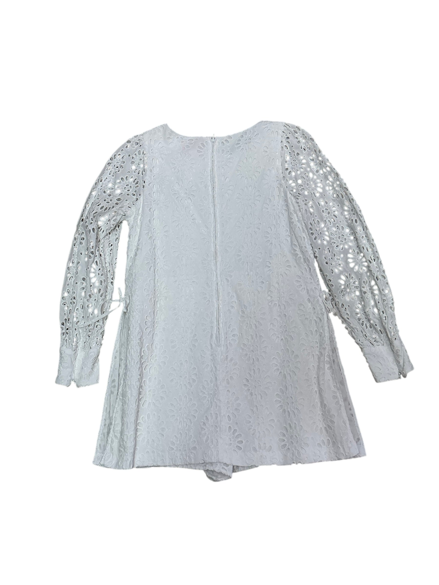 Lilly Pulitzer Aisha Eyelet Romper Resort White - Size 14