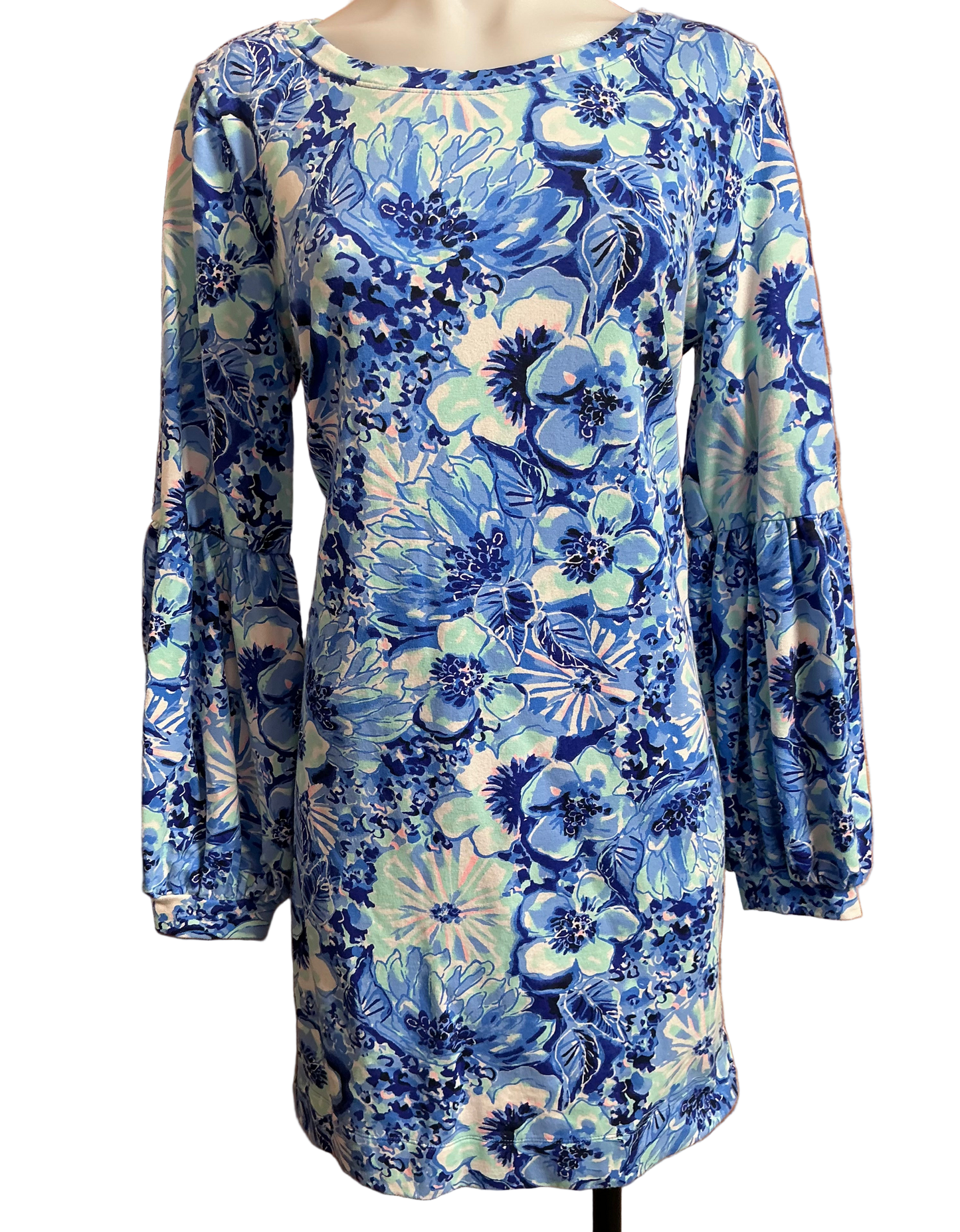 Lilly Pulitzer Bartlett Dress - Coastal Blue Catch N Keep Small - Size L