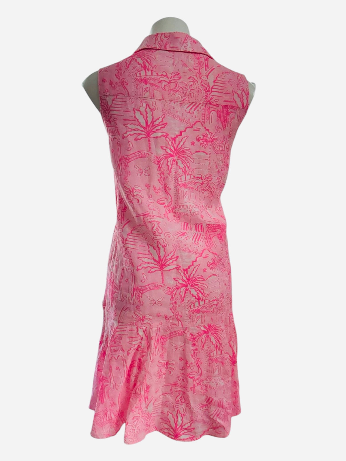 Lilly Pulitzer NWT Ellowyn Linen Dress Conch Shell Pink Pennys Playground  - Size XL