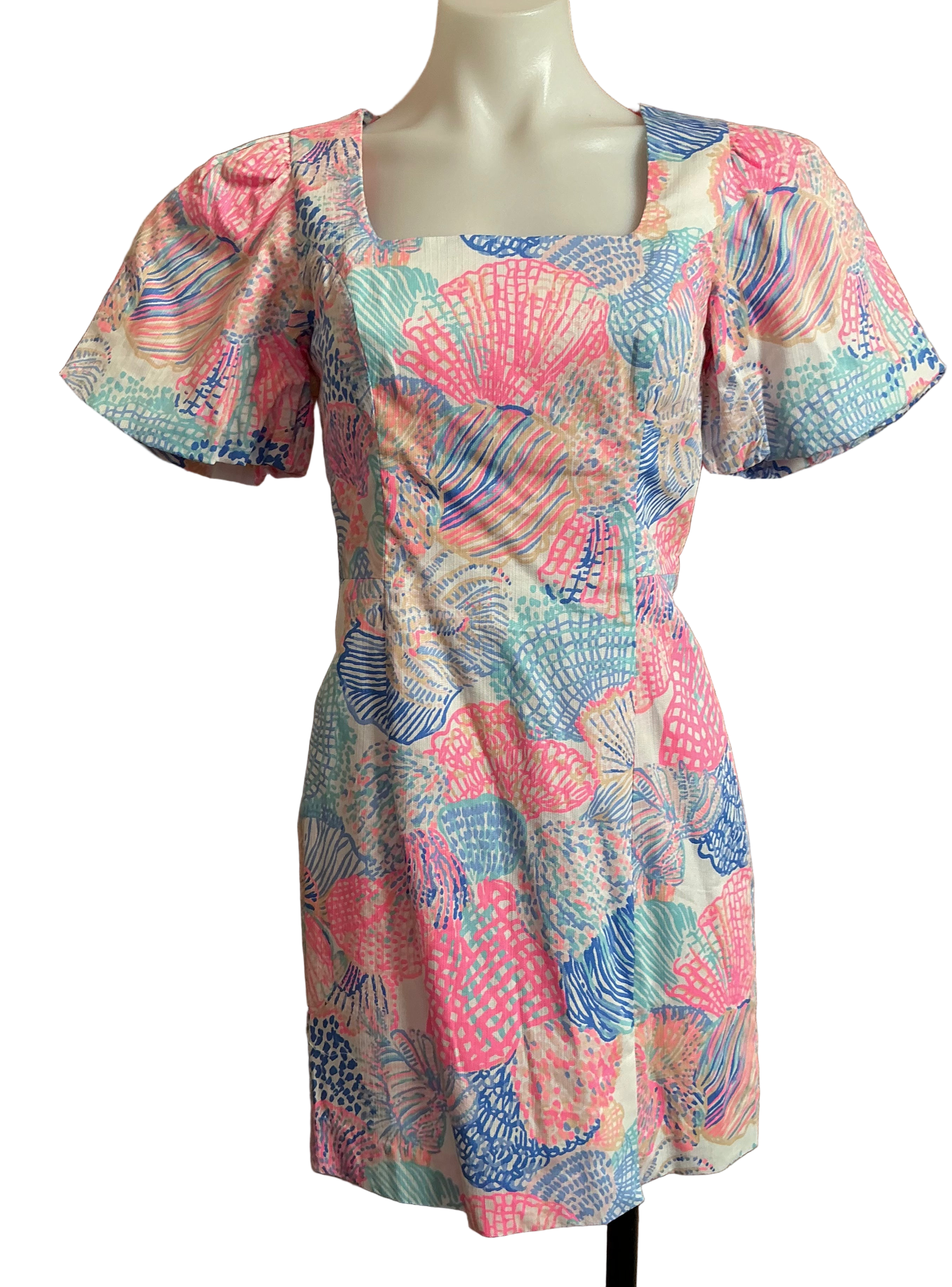 Lilly Pulitzer NWT Kalinara Sleeved Romper Multi Roar of The Seas - Size 00